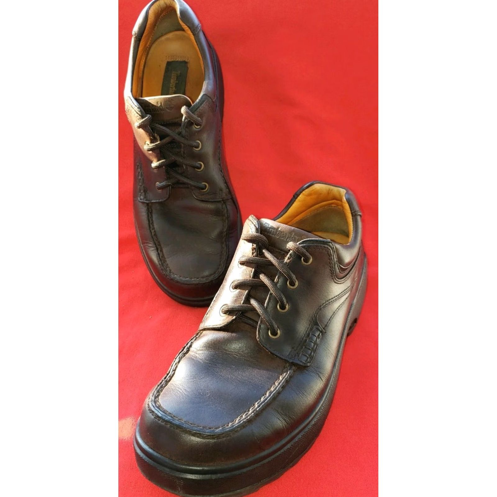 Timberland Timberland Mens Oxford Size 10M Brown Leather Model 43025 Casual Comfort Support Oxford Shoes Mens Brown Leather Model 43025 Size US 10 / EU 43 - 2 Thumbnail