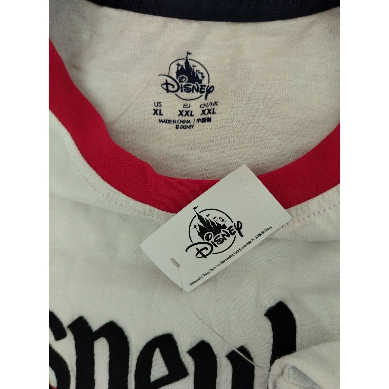Disney NWT !! Disneys Embroidered "Disneyland Resorts" Retro Ringer Size US XL / EU 56 / 4 - 3 Thumbnail