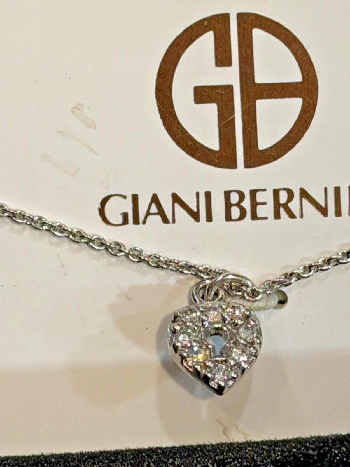 Giani Bernini NWT GianiBernini CubicZirconia SterlingSilver Heart Necklace Size ONE SIZE - 3 Thumbnail