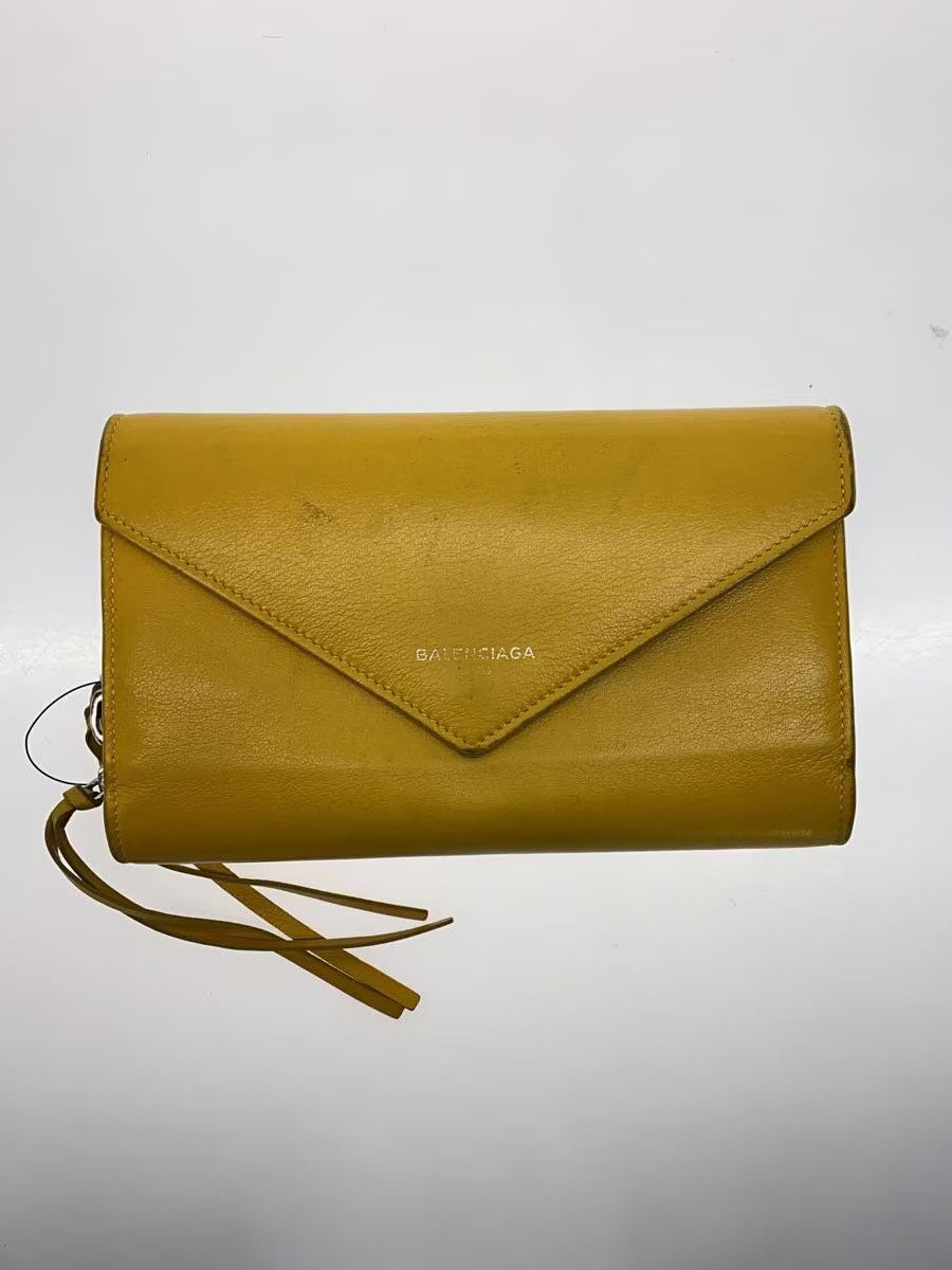 Balenciaga Balenciaga Leather Long Wallet Yellow Size ONE SIZE - 1 Thumbnail