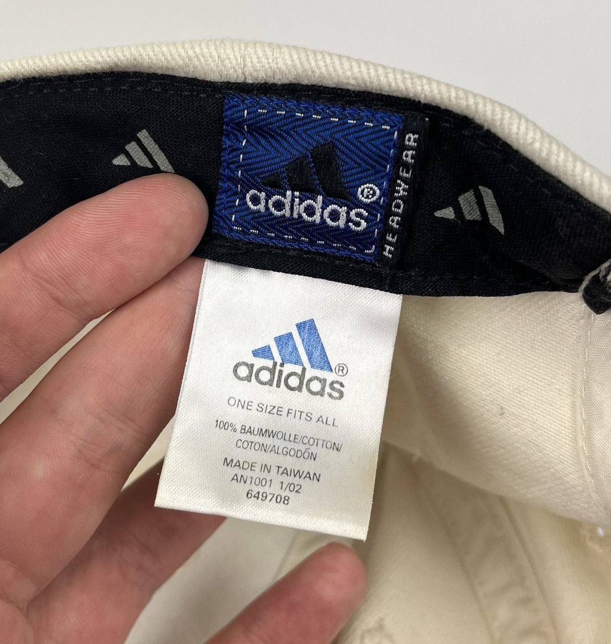 Vintage Vintage 2002 Adidas Embroidered Logo Hat Cap Made in Taiwan Size ONE SIZE - 13 Thumbnail