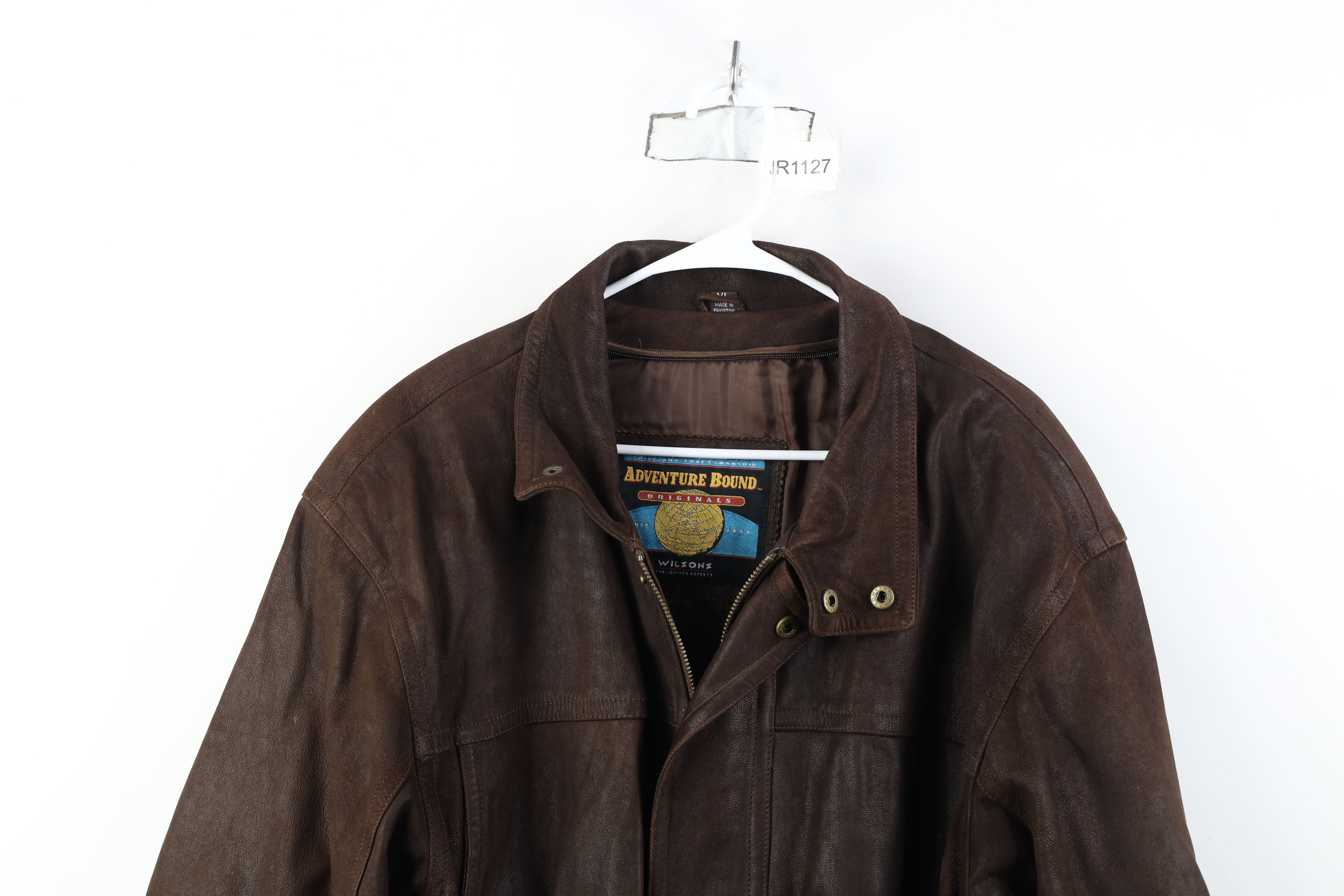 Vintage Vintage 90s Streetwear Full Zip Leather Flight Bomber Jacket Size US L / EU 52-54 / 3 - 2 Thumbnail