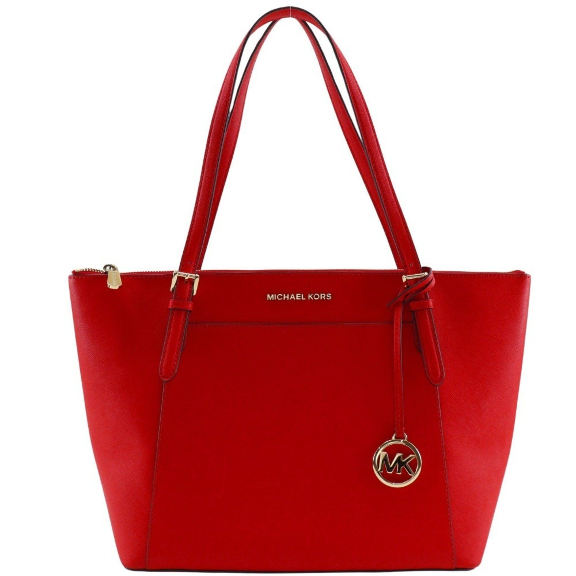 Michael Kors Michael Kors Tote Bag 35T8GC6T9L Leather Red Women's Size ONE SIZE - 1 Thumbnail
