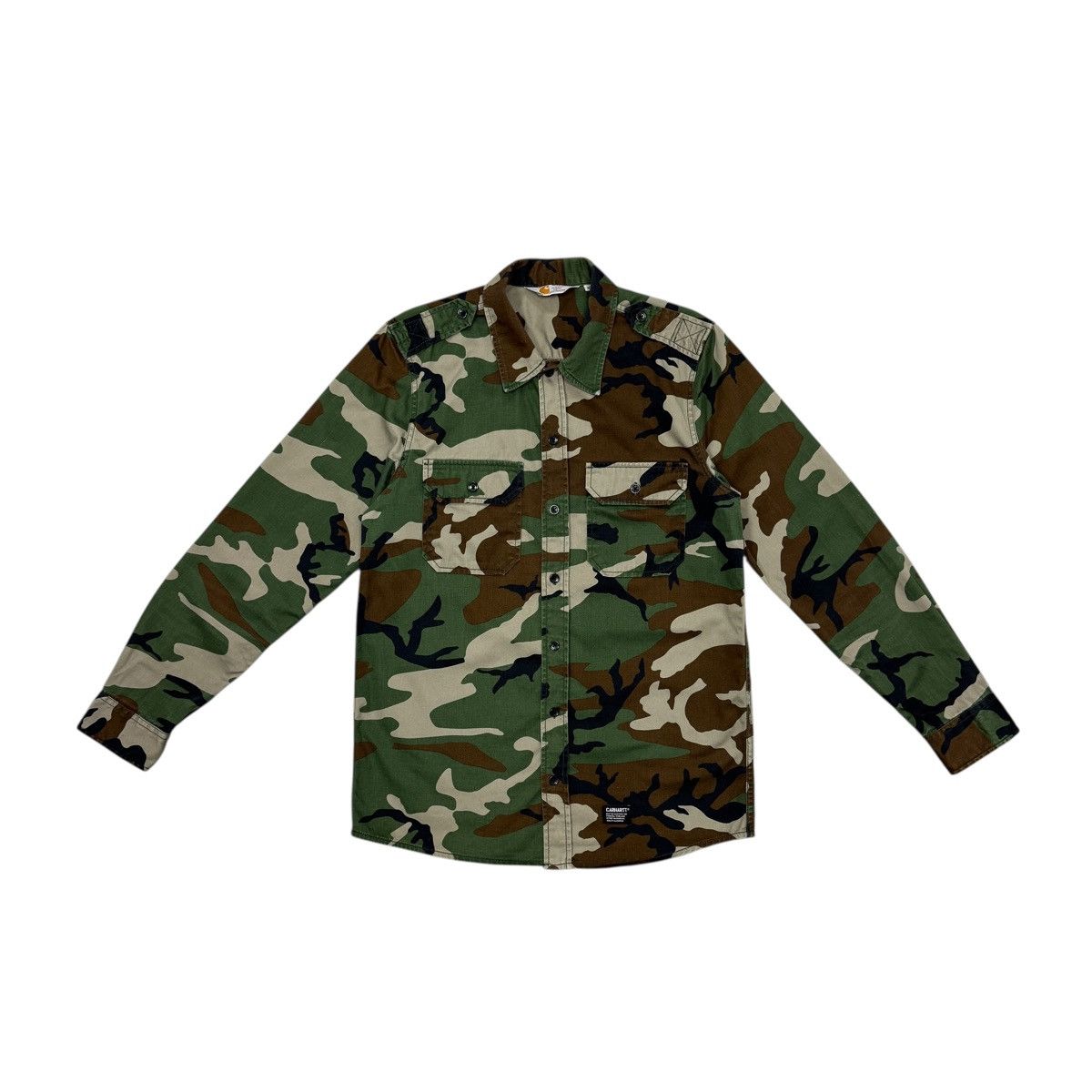 Carhartt Wip Carhartt WIP L/S Military Shirt Button Camouflage Men Size M Size US M / EU 48-50 / 2 - 1 Thumbnail