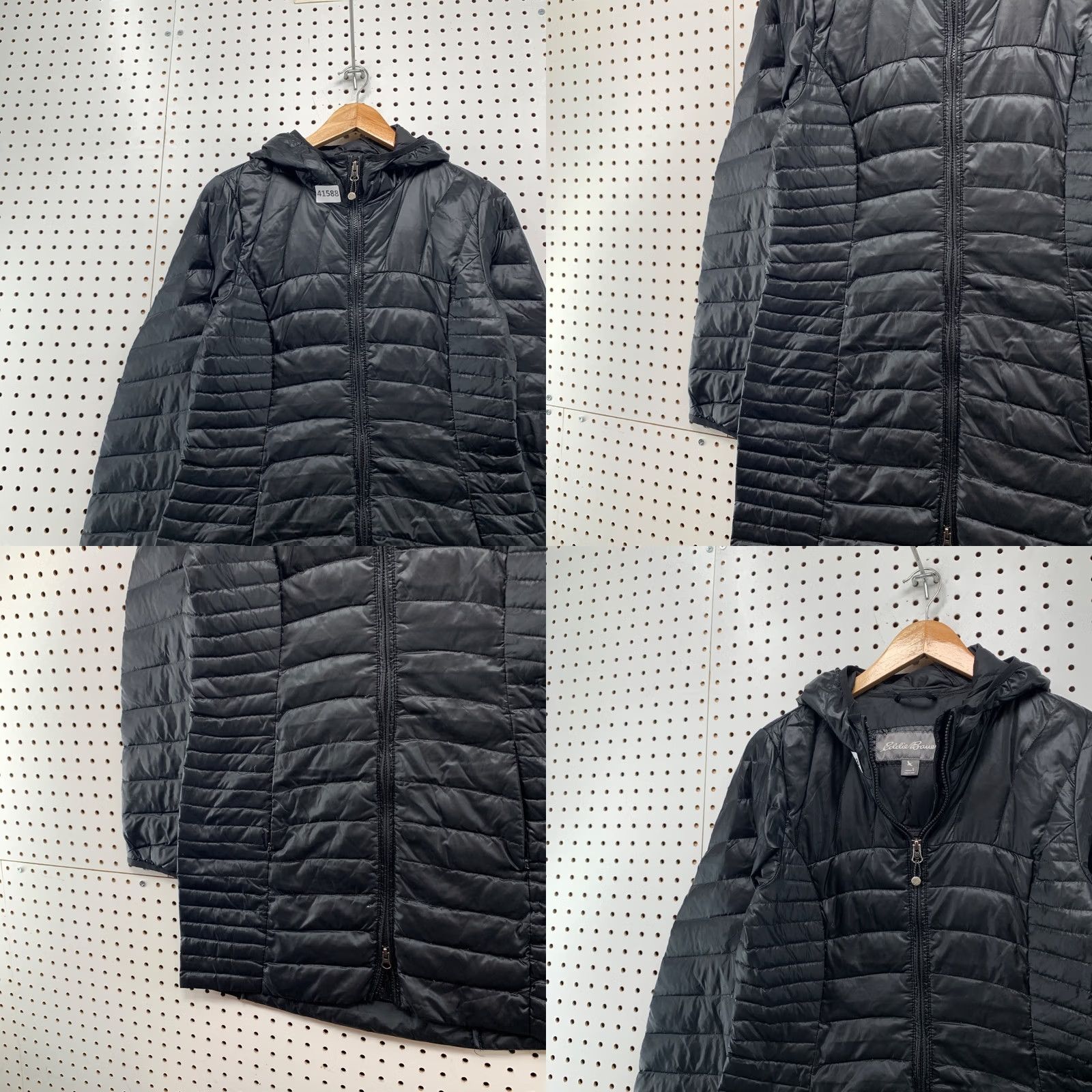 Eddie Bauer Eddie Bauer Down Quilted Coat Womens Small Black Long Lightweight Quilted Winter Fall Size S / US 4 / IT 40 - 8 Thumbnail