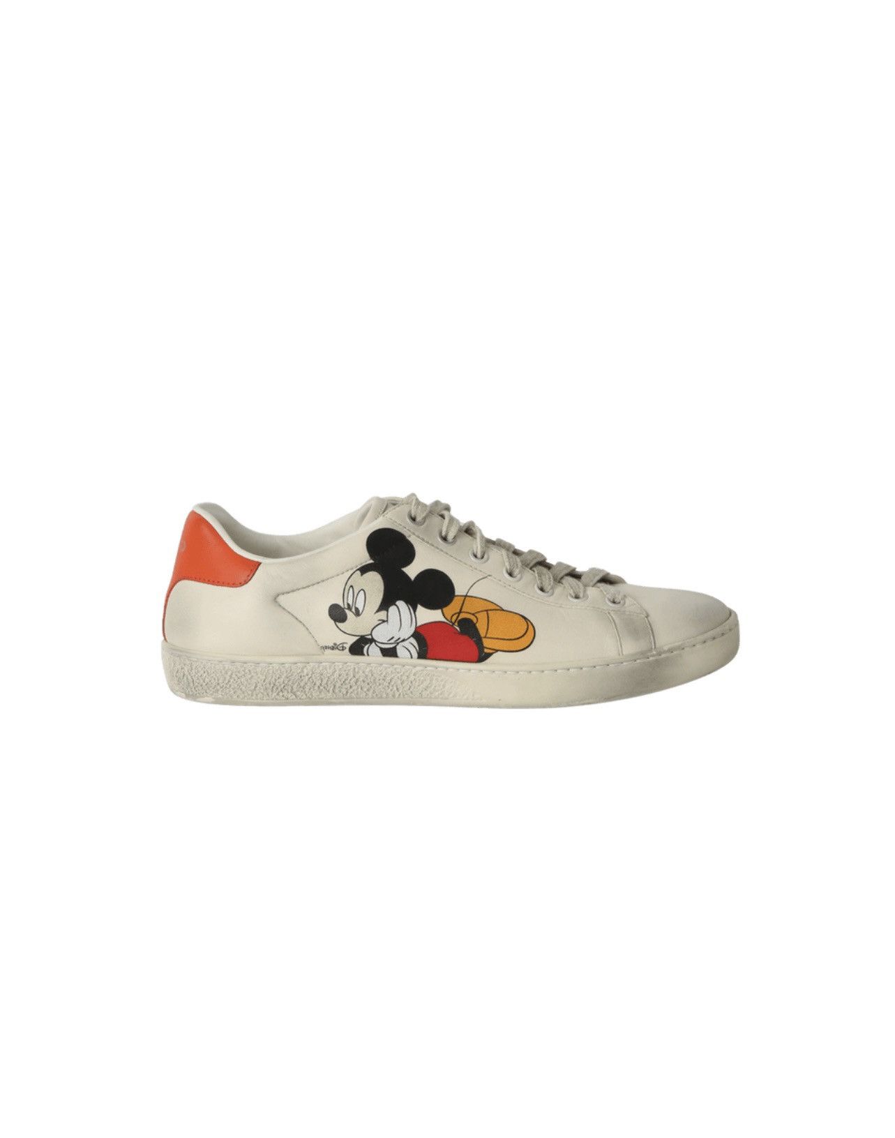 Gucci Gucci x Disney Mickey Mouse Ace Sneakers Beige Women's 38.5 Size US 8.5 / IT 38.5 - 1 Thumbnail