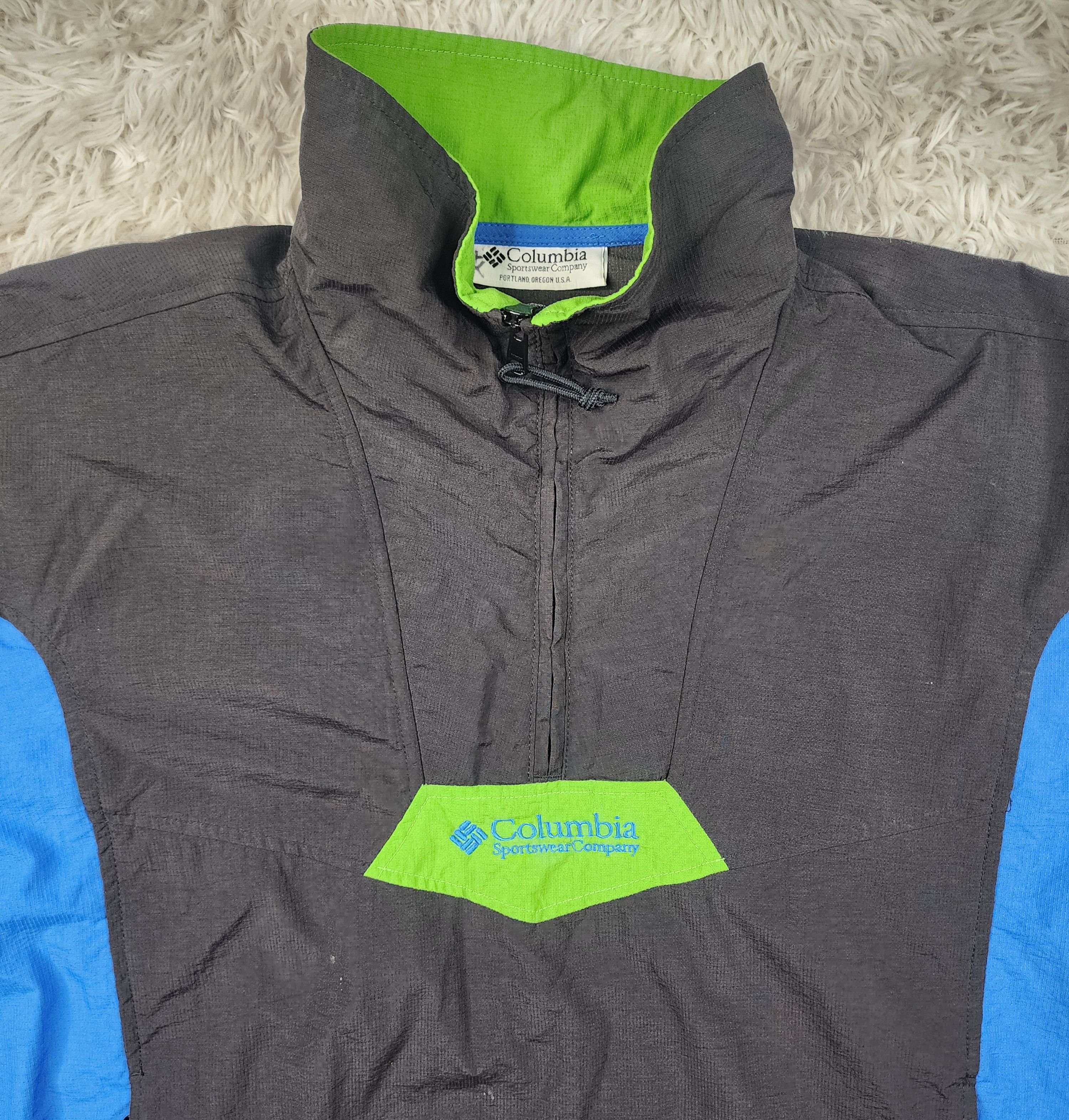 Columbia Vintage Columbia Sportwear 1/4 zip windbreaker jacket Size US XL / EU 56 / 4 - 5 Thumbnail