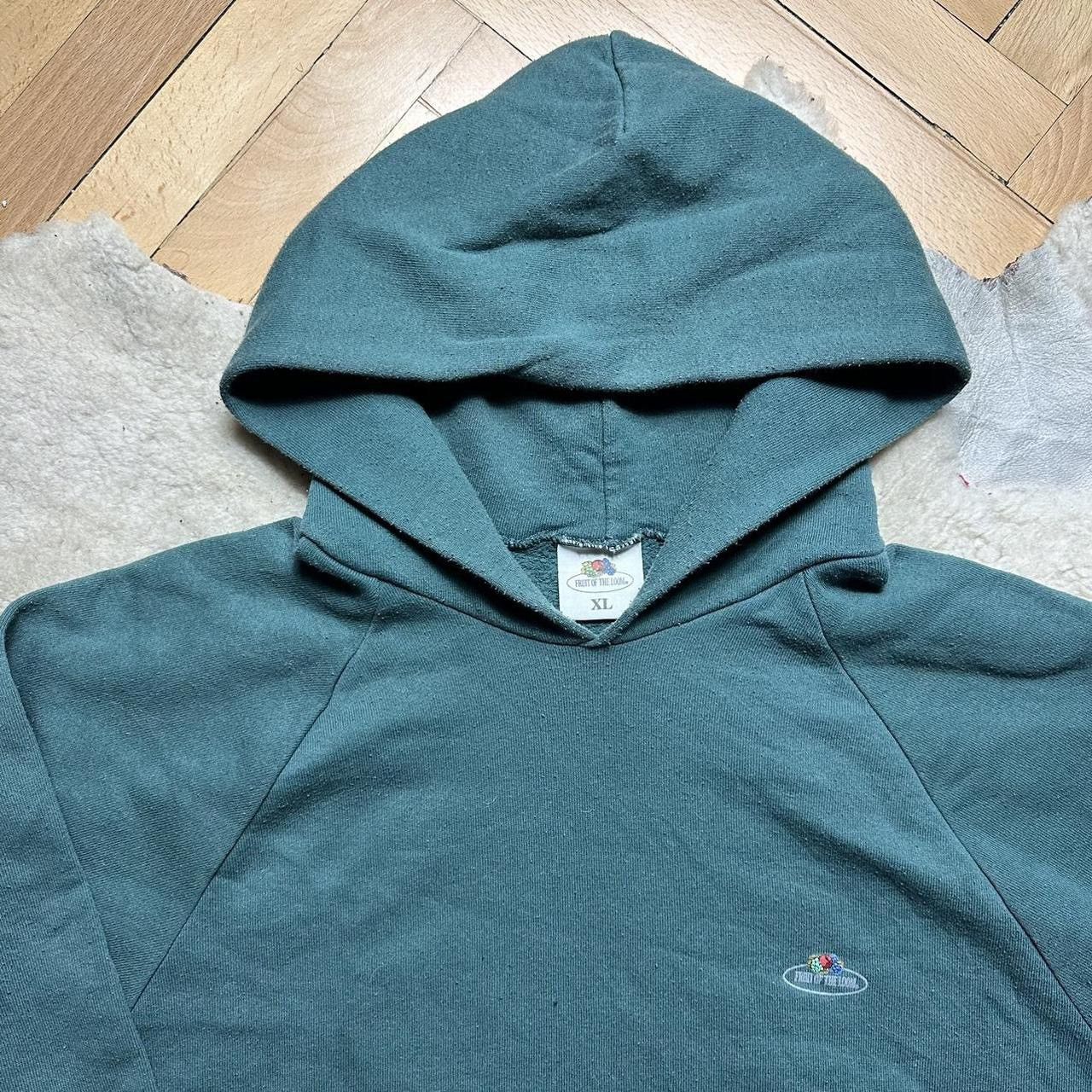 Fruit Of The Loom × Vintage Vintage fruit of the loom blank Hoodie Size US XL / EU 56 / 4 - 2 Thumbnail