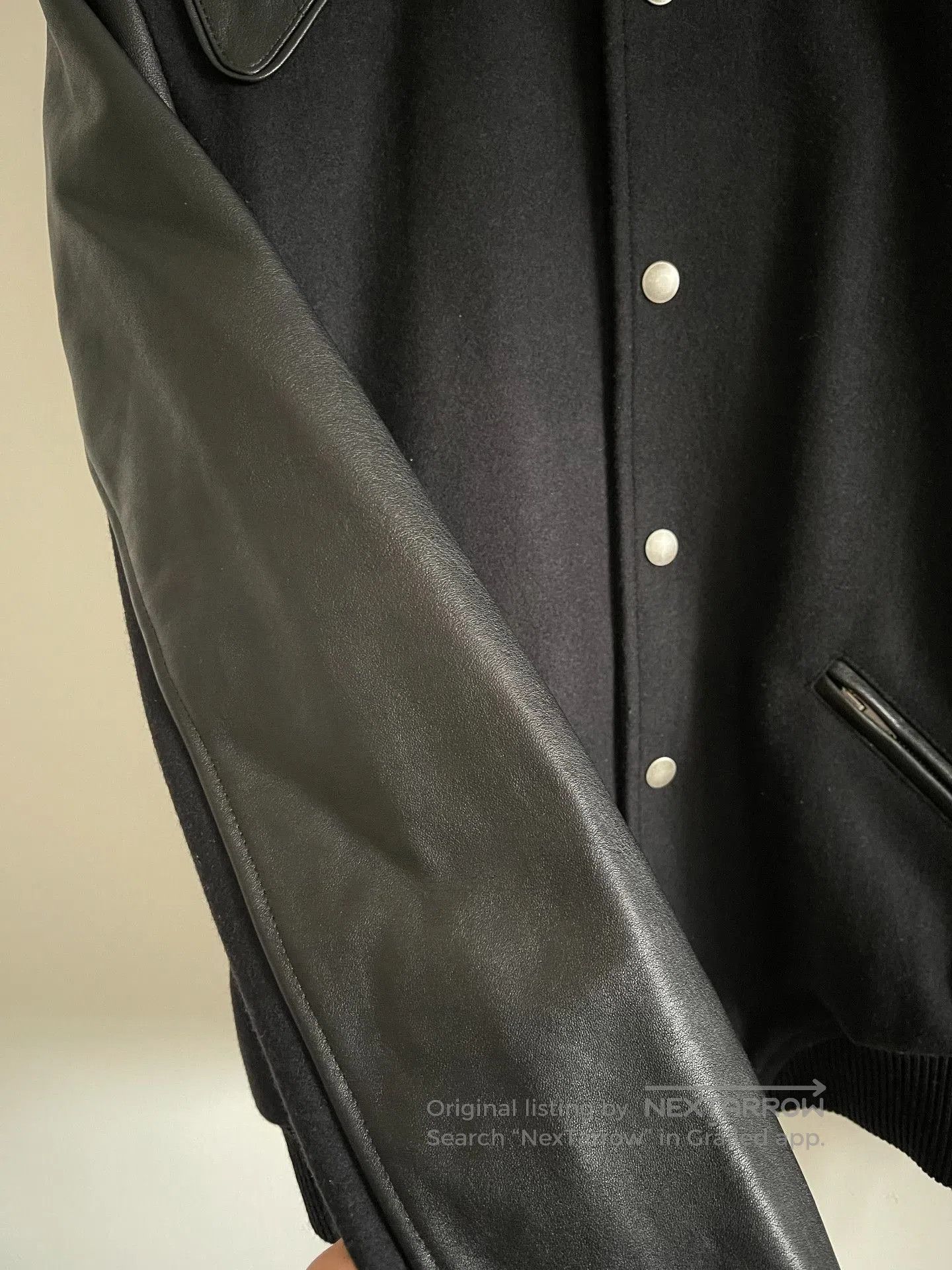 Saint Laurent Paris Saint Laurent Leather Sleeve HEAVEN Jacket. Size US S / EU 44-46 / 1 - 5 Thumbnail