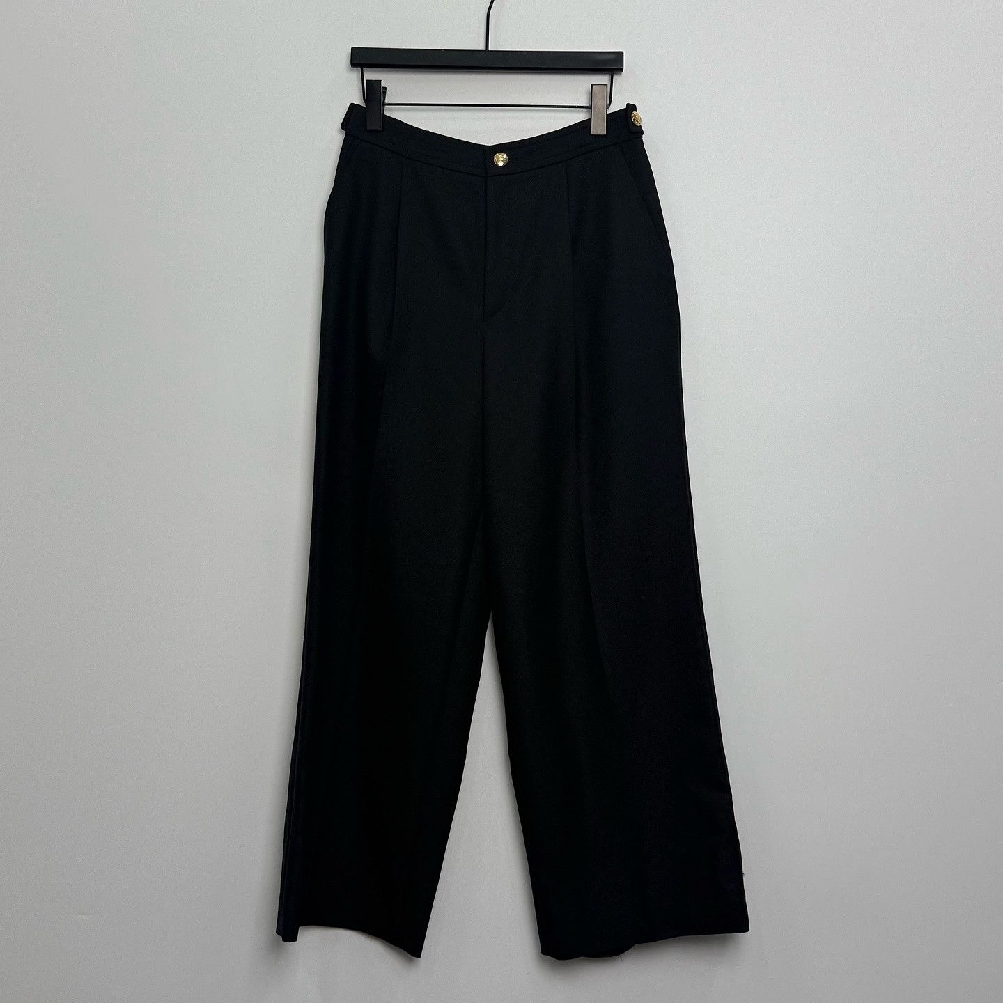 Celine CELINE Wool Mohair Blend Wide Leg Pants Size 38 Size 27" / US 4 / IT 40 - 1 Thumbnail
