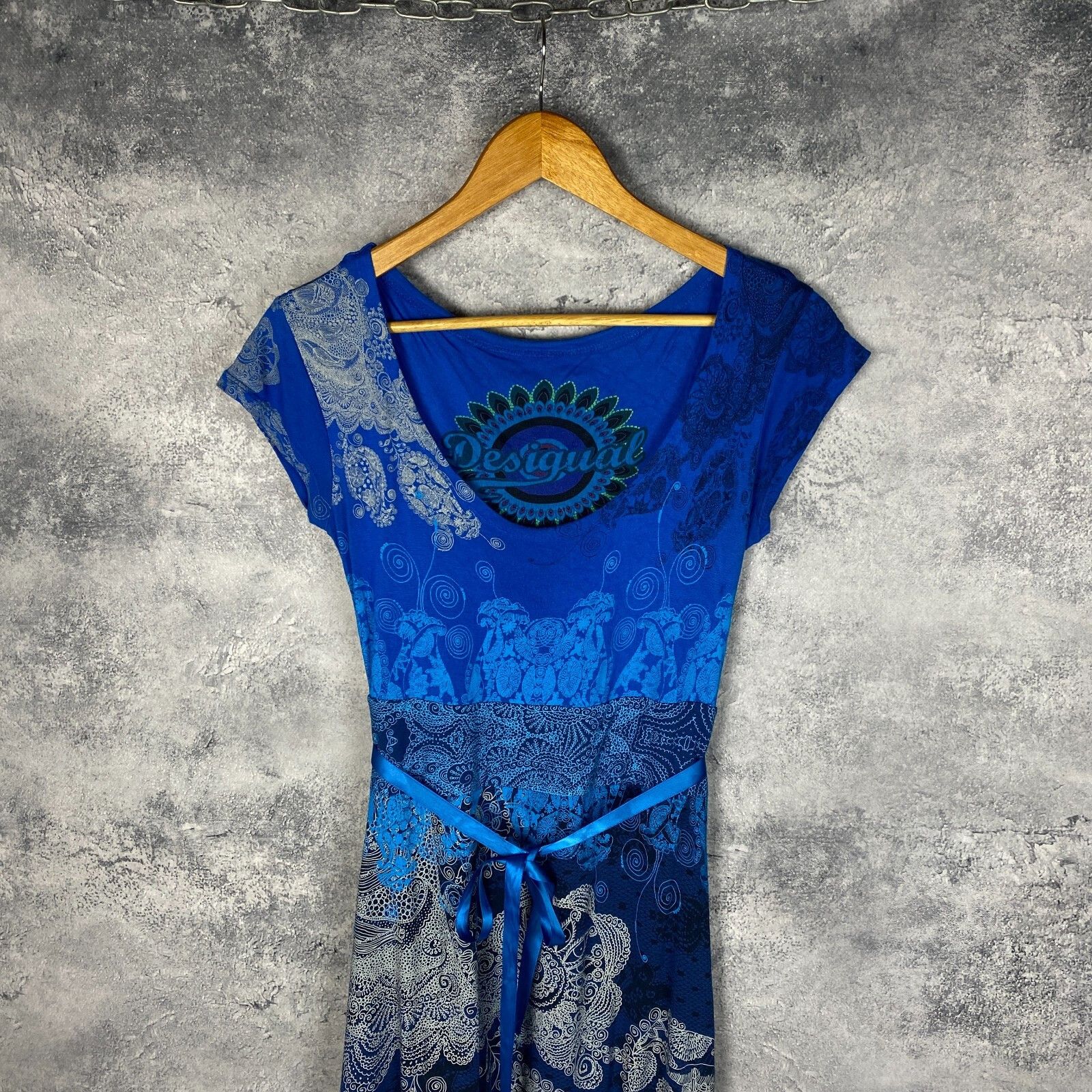 Desigual Desigual Dress Women's Size S Short Sleeve Blue ` Size S / US 4 / IT 40 - 2 Thumbnail
