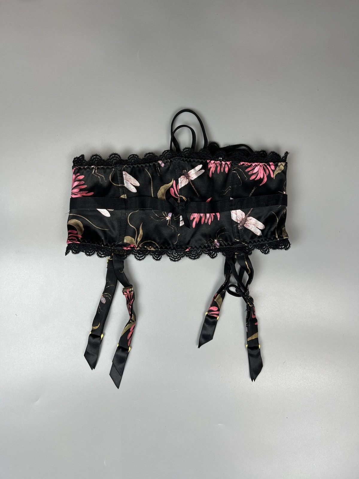 Designer × Other Agent Provocateur Floral Pattern Suspender (Y0561) Size ONE SIZE - 1 Thumbnail