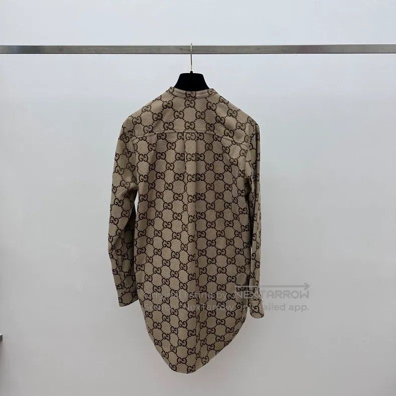 Gucci Gucci Old flower full print brown shirt jacket Size US XS / EU 42 / 0 - 2 Thumbnail
