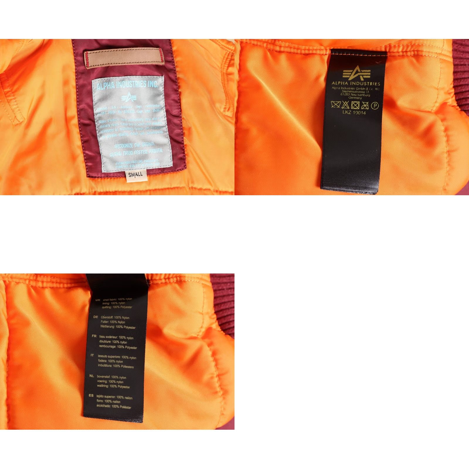 Alpha Industries ALPHA INDUSTRIES MA-1 TT Padded Bomber Jacket Women S Burgundy XS?? Size S / US 4 / IT 40 - 8 Thumbnail