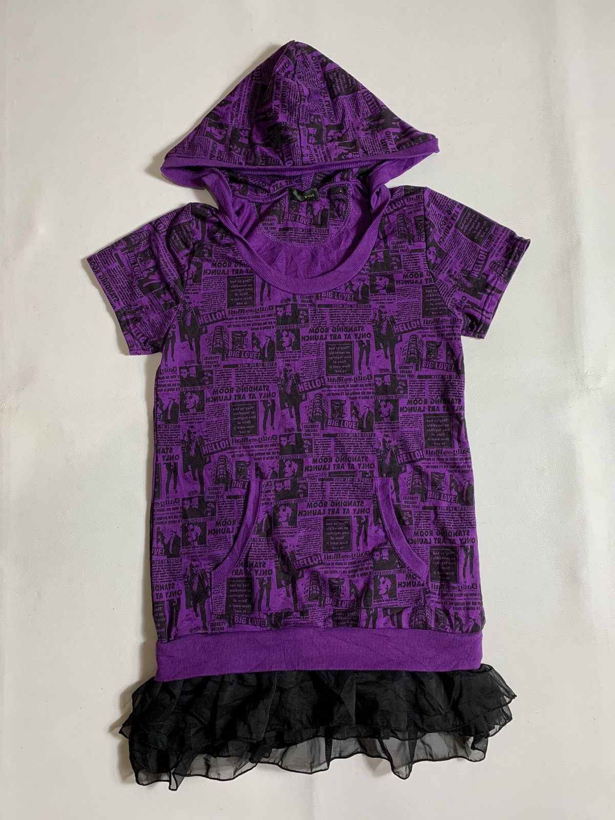 image of If Six Was Nine Japan-Dosch Full Print Hoodies in Purple, Men's (Size XS)