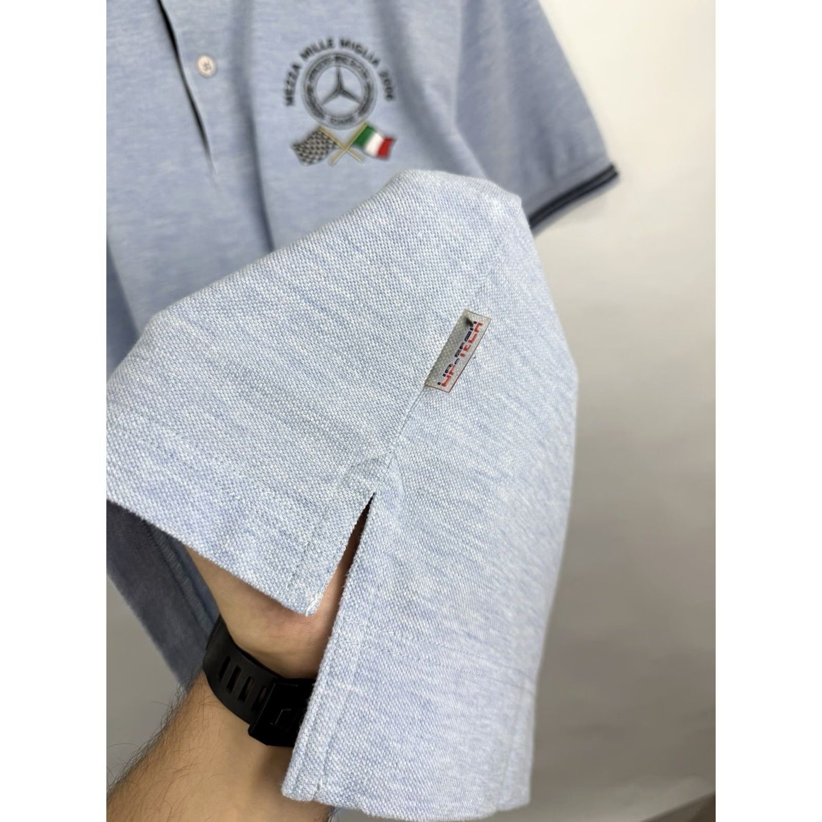 Mercedes-Benz VINTAGE Mercedes-Benz Club Schweiz Mezza Mille Miglia Polo Shirt Mens M Blue Size US M / EU 48-50 / 2 - 6 Thumbnail