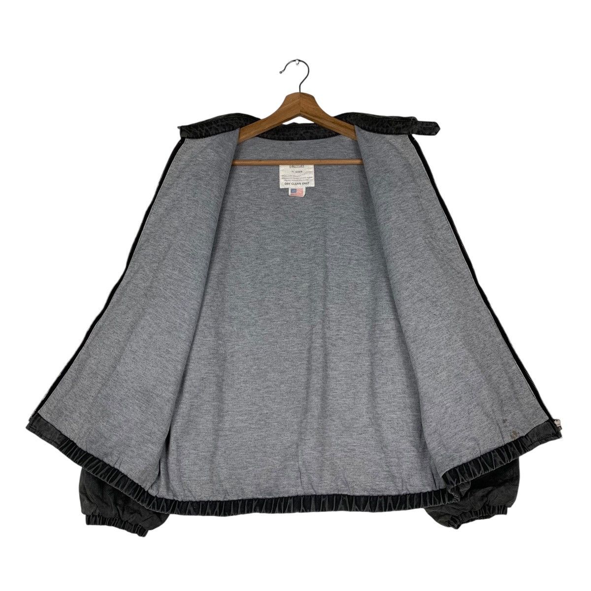 Japanese Brand DRIZZLER Faded Gray Bomber Jacket #1328-C60 Size US M / EU 48-50 / 2 - 11 Thumbnail