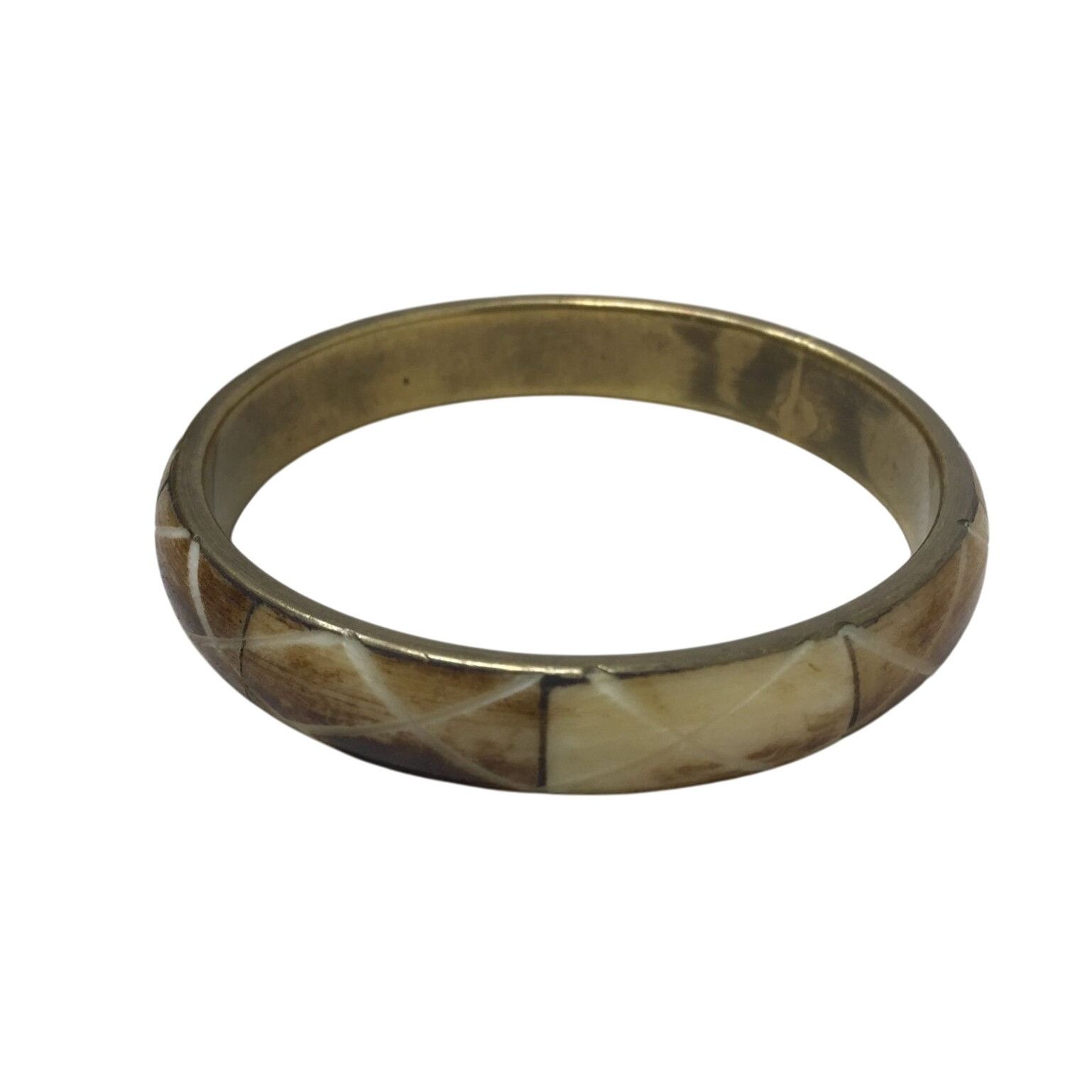 Other Women's Thick Gold Tone Bangle Bracelet Size ONE SIZE - 1 Thumbnail