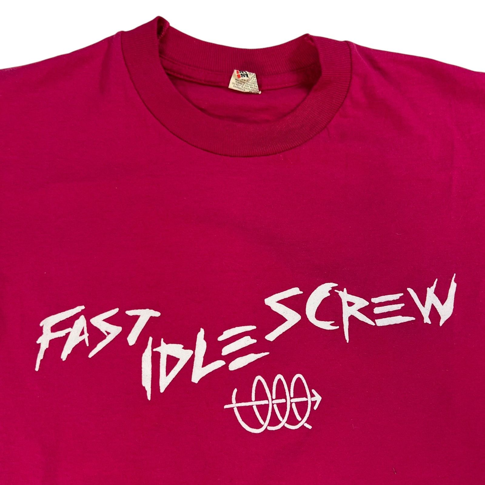 Vintage Vintage 80s Fast Idle Screw car parts tee (S) Size US S / EU 44-46 / 1 - 4 Thumbnail