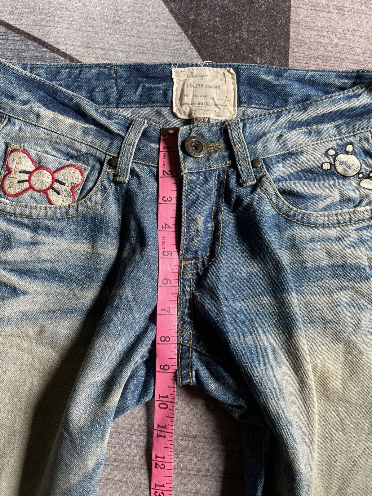 20471120 Vintage Lolita X Yoshitomo Nara Denim Pants Size US 30 / EU 46 - 19 Thumbnail