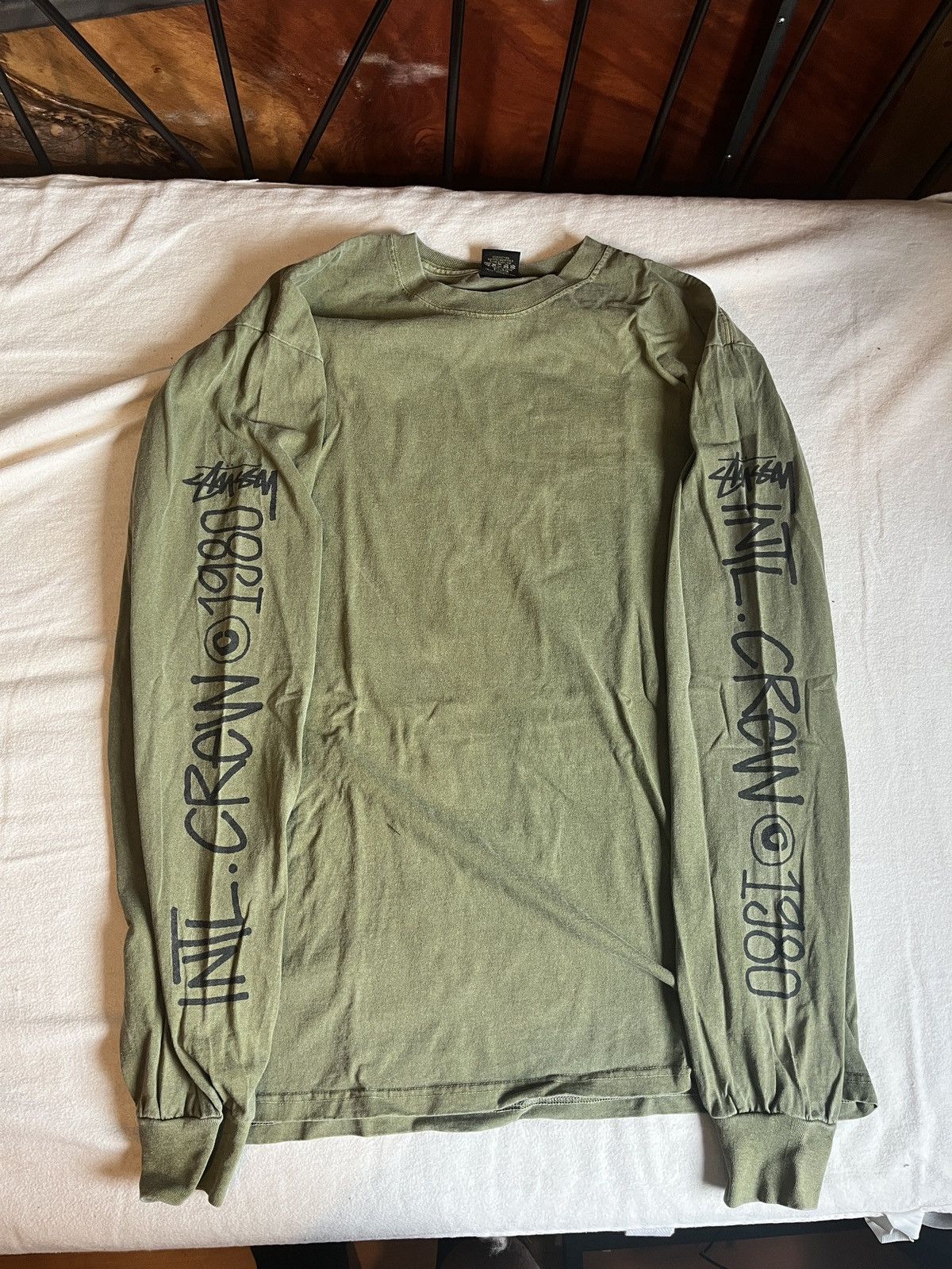 Stussy Stussy Longsleeve Green Tee Size US L / EU 52-54 / 3 - 1 Thumbnail