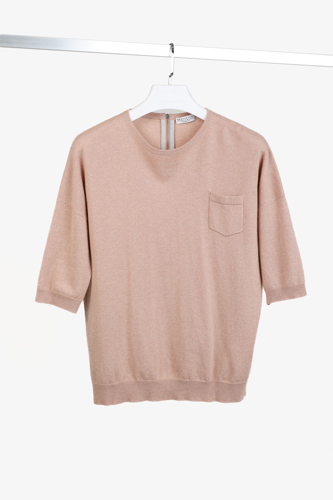 Brunello Cucinelli Brunello Cucinelli Cashmere Elbow-Sleeve Pullover w/pocket Size M / US 6-8 / IT 42-44 - 1 Thumbnail