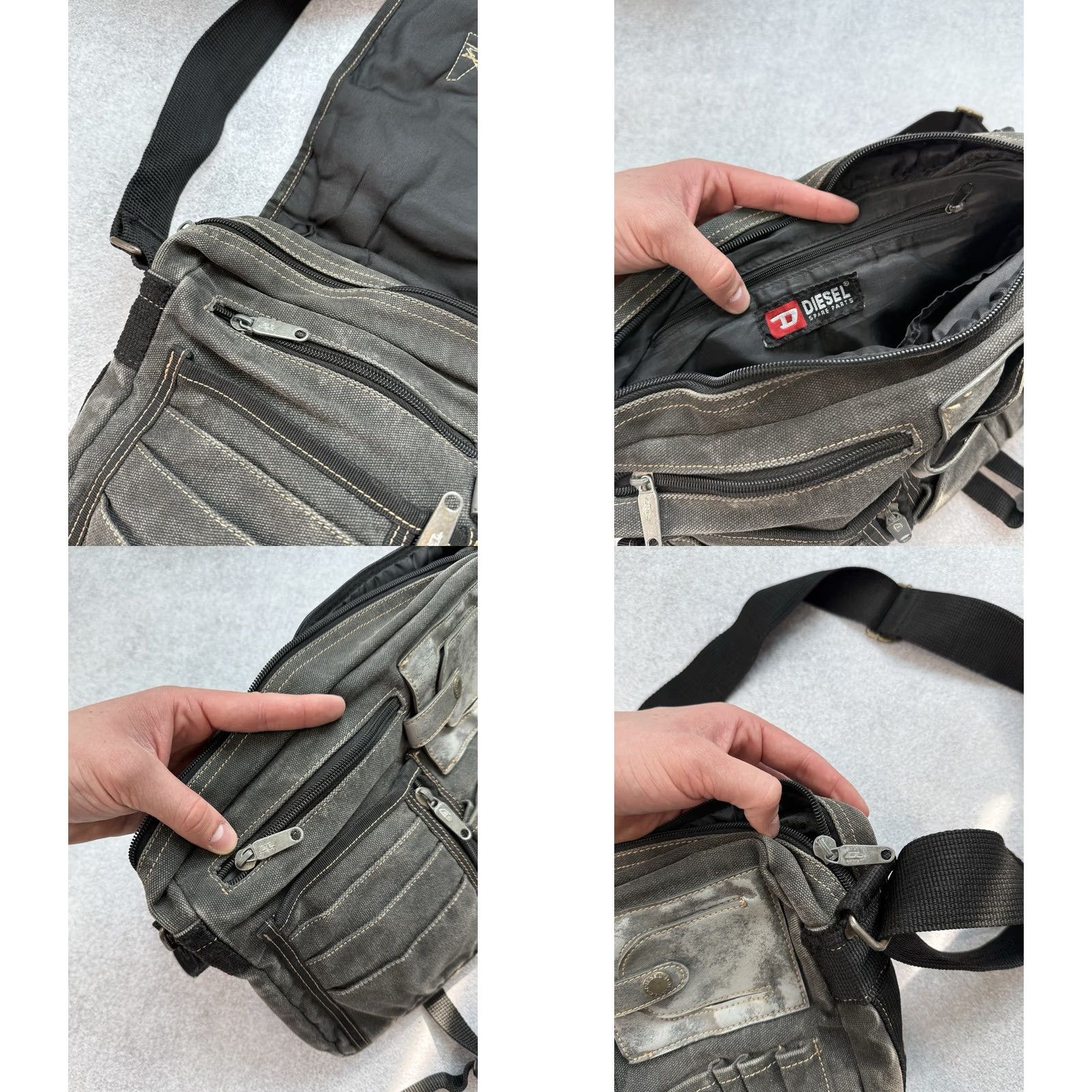 Diesel VINTAGE Diesel Shoulders Bag Military Crossbody Men Y2K Messenger Bag USA Size ONE SIZE - 8 Thumbnail