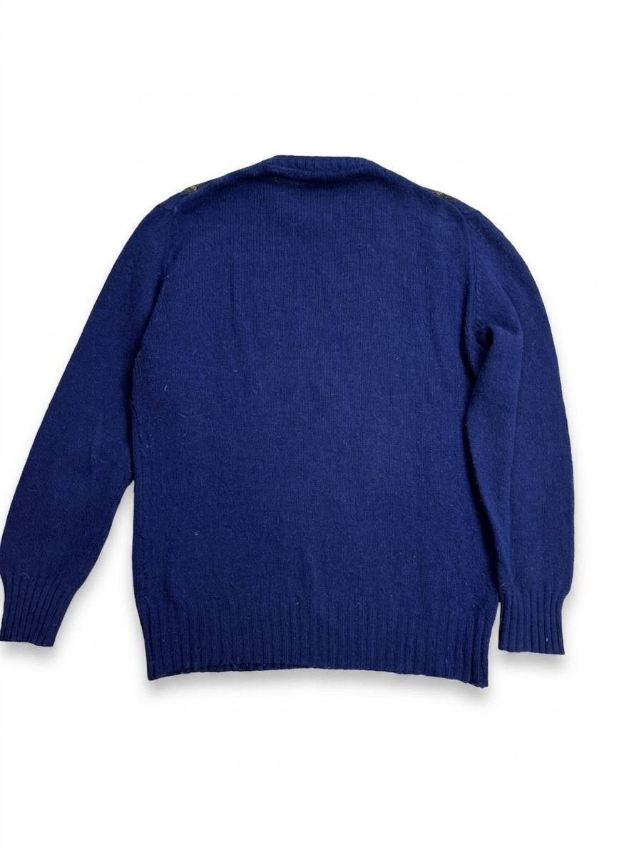 Vintage Vintage MacBallantain's 100% Wool Plaid Sweater Blue Size US L / EU 52-54 / 3 - 2 Thumbnail