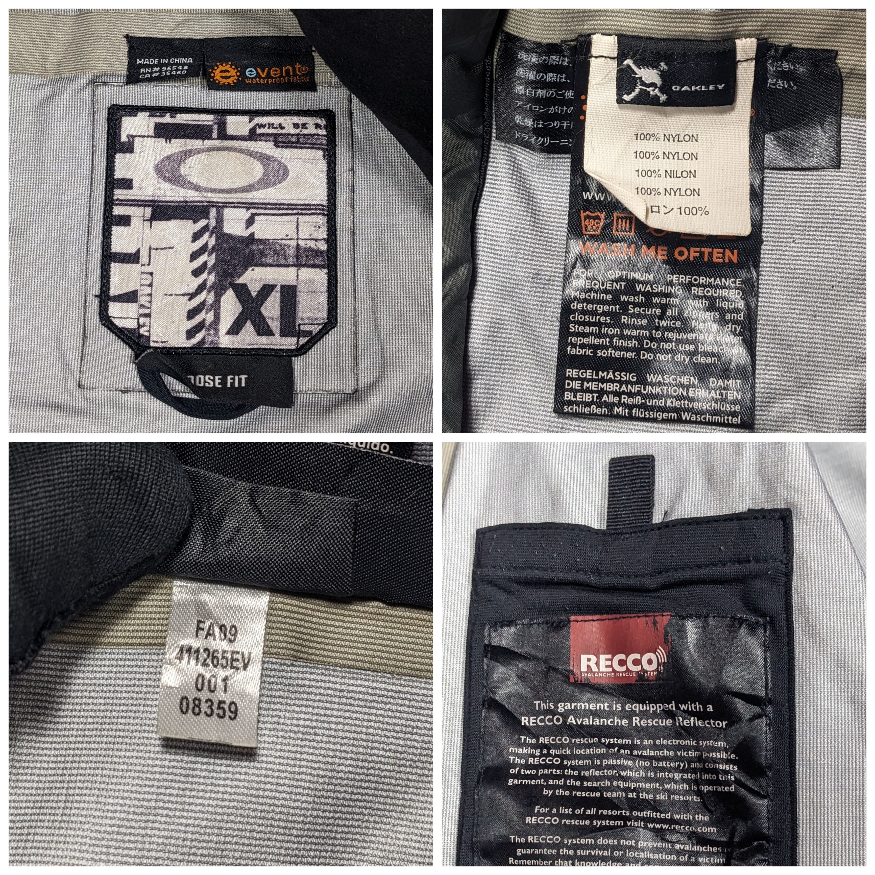 Oakley oakley 2009 sidewinder parker jacket Size US XL / EU 56 / 4 - 7 Thumbnail