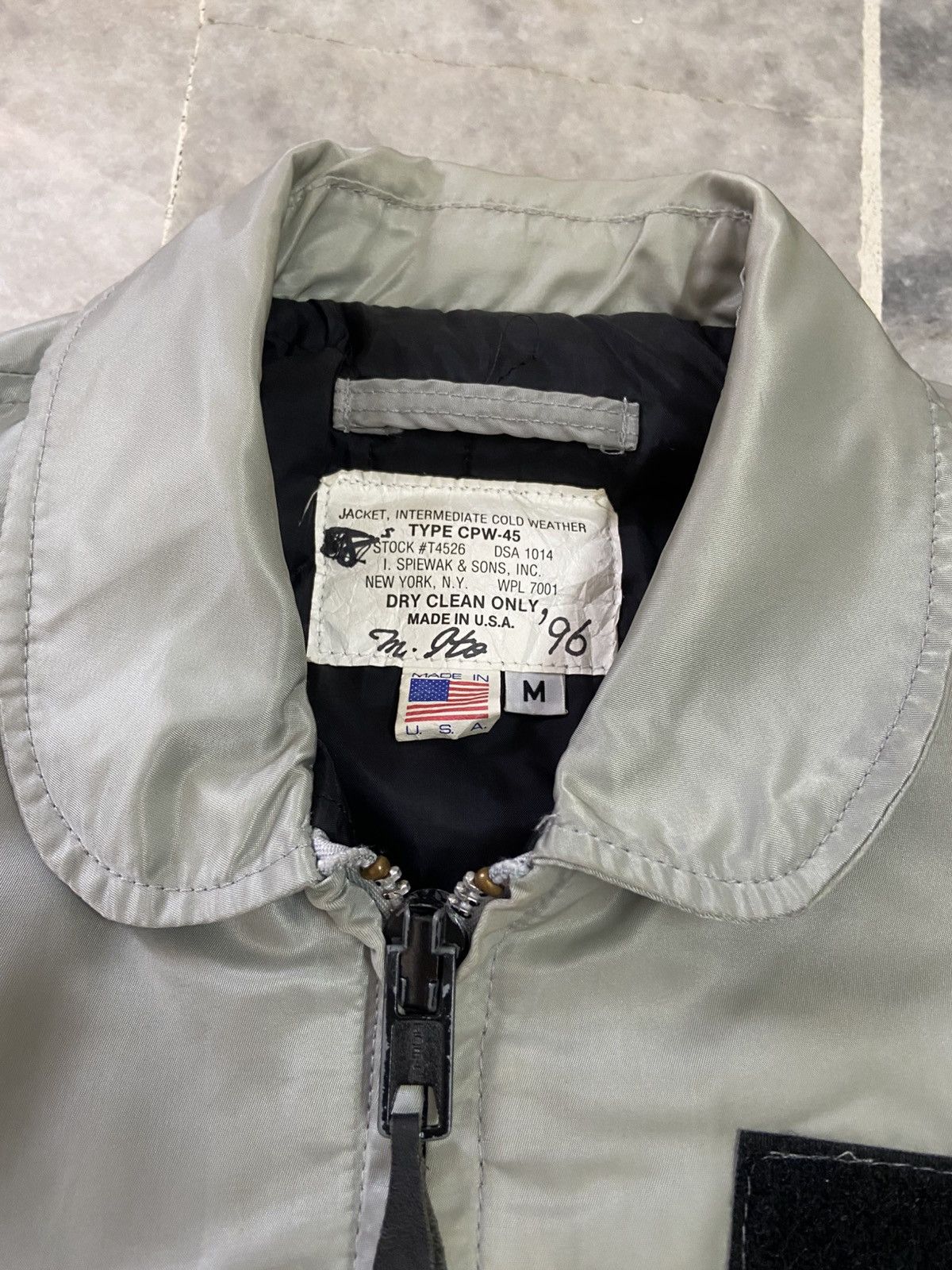 I. Spiewak And Sons Spiewak CPW-45 Flight Bomber Jacket Made in USA Size Medium Size US M / EU 48-50 / 2 - 9 Thumbnail