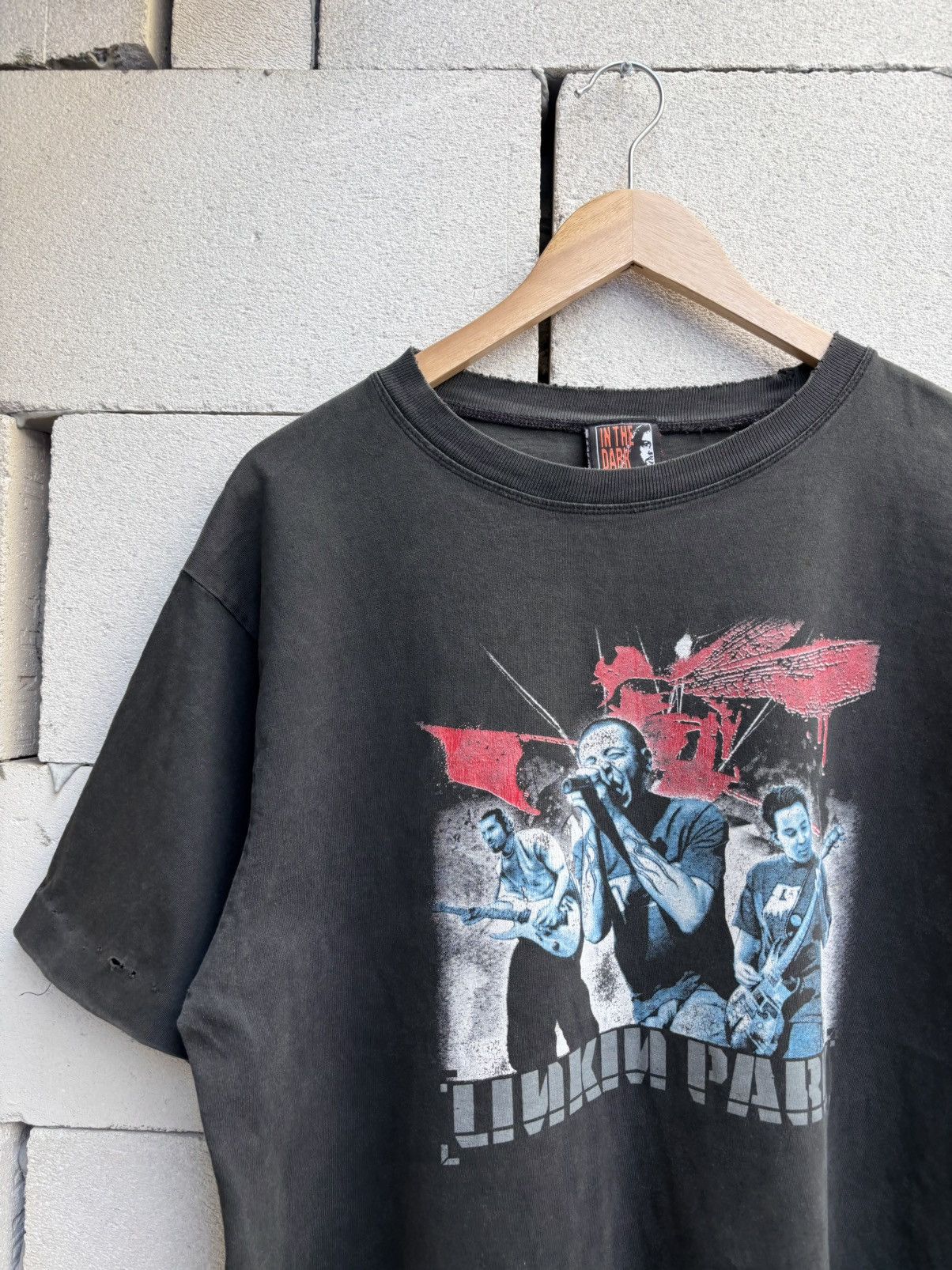 Band Tees Thrashed Distressed LINKIN PARK Tee ERD Grunge Bootleg Size US L / EU 52-54 / 3 - 1 Thumbnail