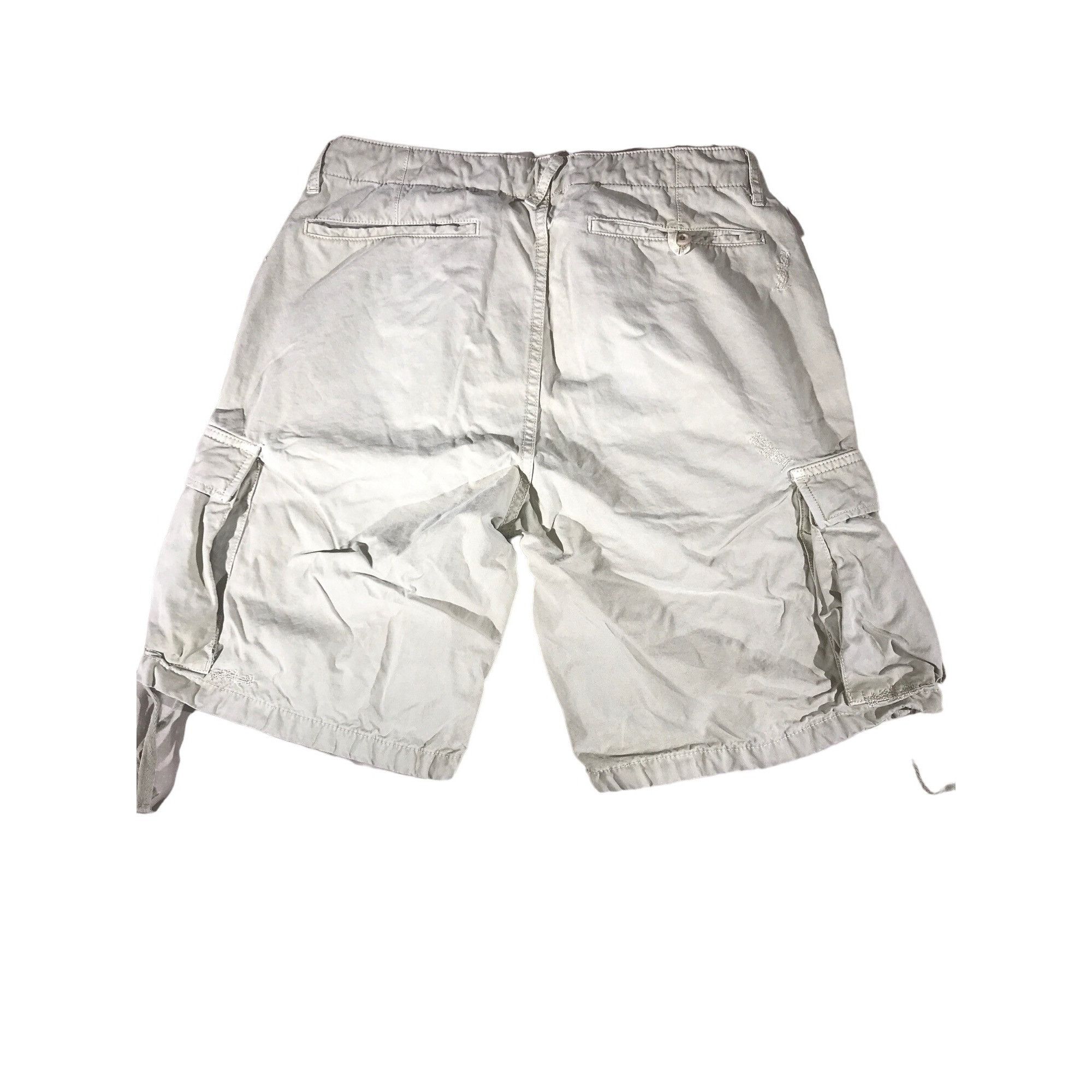 Ovadia & Sons Ovadia & Sons Beige 6 Pocket Drawstring Leg Cargo Shorts Size US 30 / EU 46 - 2 Thumbnail