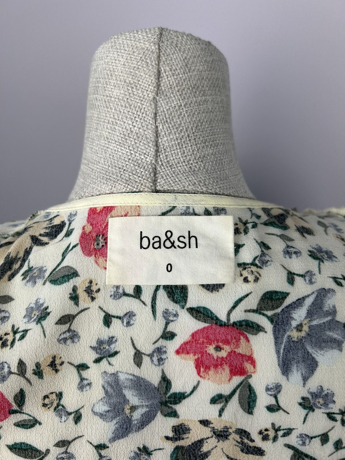 ba&sh Ba&Sh Paco Floral Wrap Top In Ecru 100% Viscose Size 0 XS Size XS / US 0-2 / IT 36-38 - 7 Thumbnail