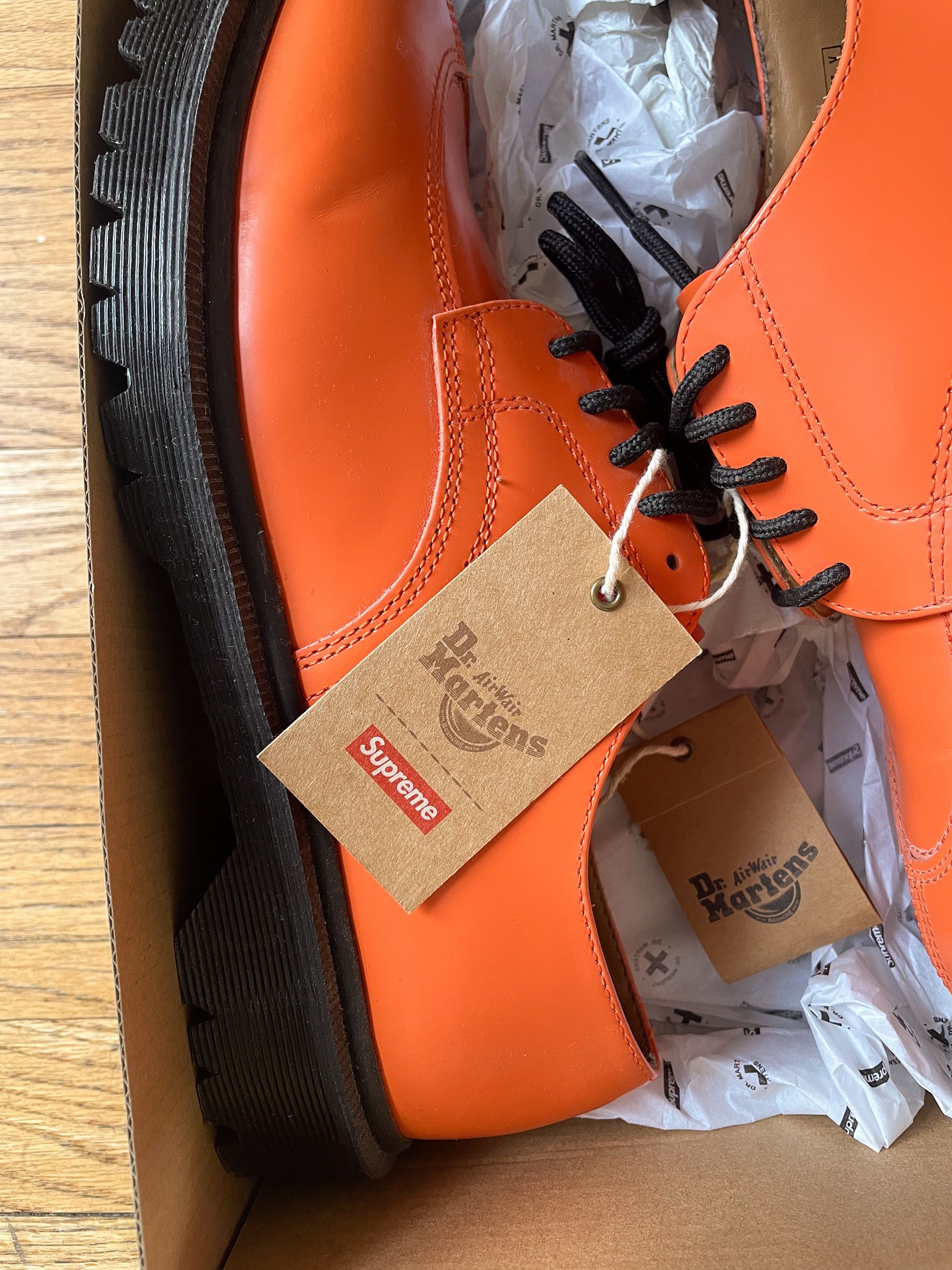 Dr. Martens × Supreme Supreme 2046 Doc Martens Orange Shoes Size 9M US Size US 9 / EU 42 - 2 Thumbnail