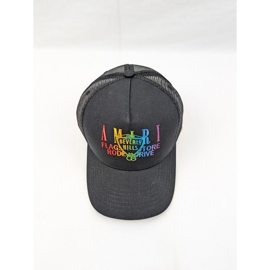Amiri o1rshd1 Q:3 / Size: OS / Baseball Cap / Hat in Black/Rainbow Size ONE SIZE - 2 Thumbnail