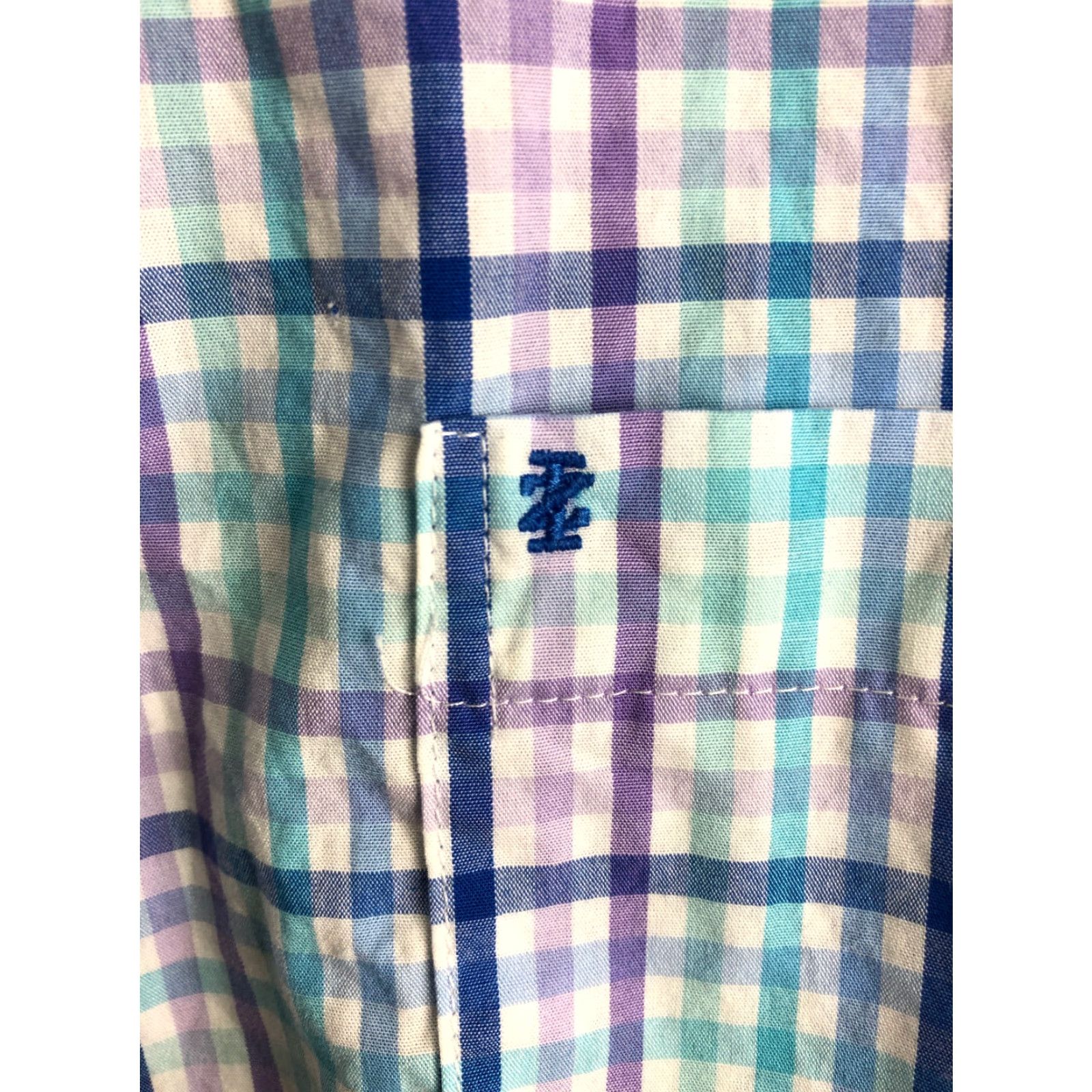 Izod Izod Mens XL Button-Down Long Sleeve Collared Striped Multicolor Blue Shirt Size US XL / EU 56 / 4 - 2 Thumbnail