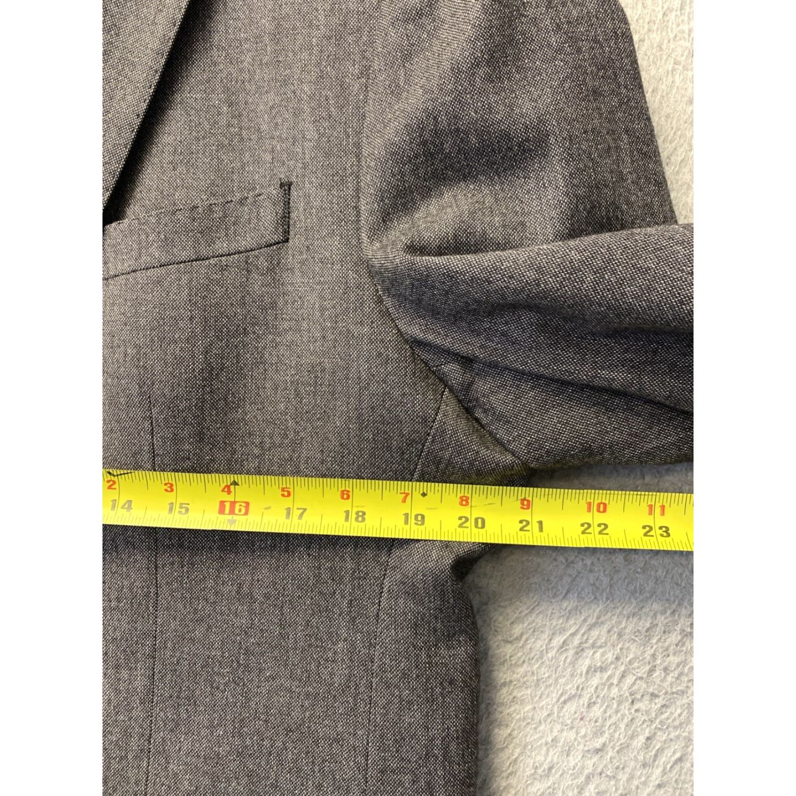 Banana Republic BANANA REPUBLIC Men's Sport Coat Jacket Blazer 42L Gray Wool Blend Short Regular Size 42L - 2 Thumbnail