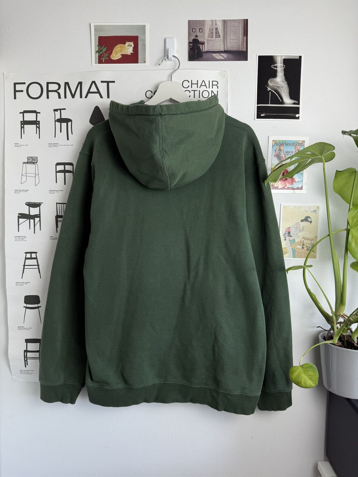 Stussy × Vintage Stussy dark green center logo hoodie XL skate gorpcore y2k Size US XL / EU 56 / 4 - 2 Thumbnail