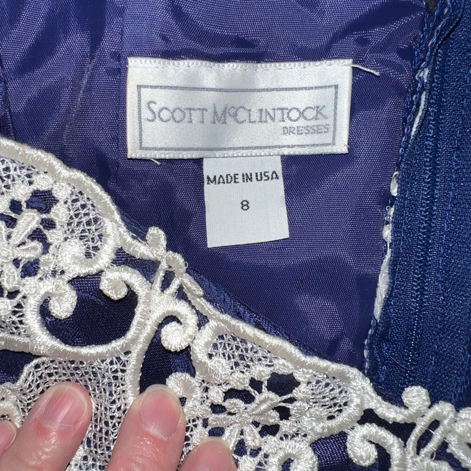 Other Gorgeous Vintage 90s Scott McClintock Brocade Cocktail Dress Size M / US 6-8 / IT 42-44 - 9 Thumbnail