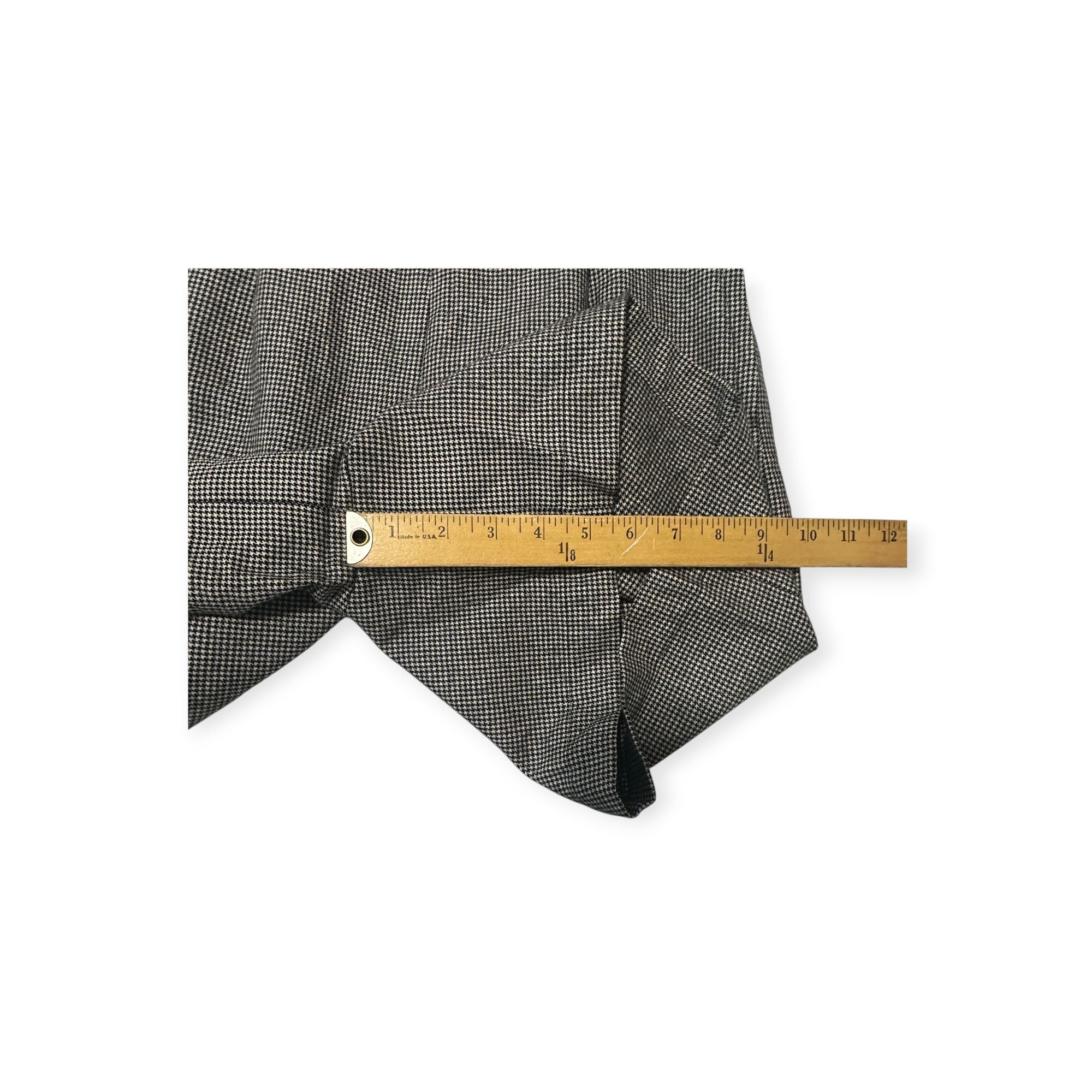 Comme des Garcons COMME DES GARÇONS Tricot Black/White Houndstooth Wool Short Size 25" / US 0 / IT 36 - 13 Thumbnail