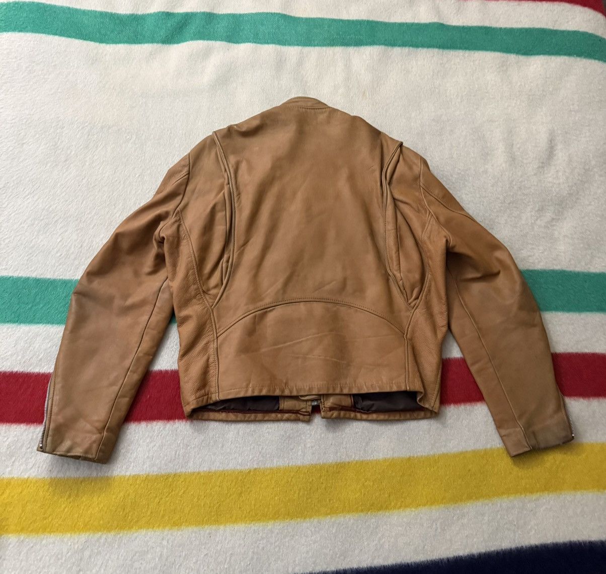 Leather 50s 60s Lesco Leathers? Cafe Racer Jacket 42 Small Medium Size US M / EU 48-50 / 2 - 3 Thumbnail