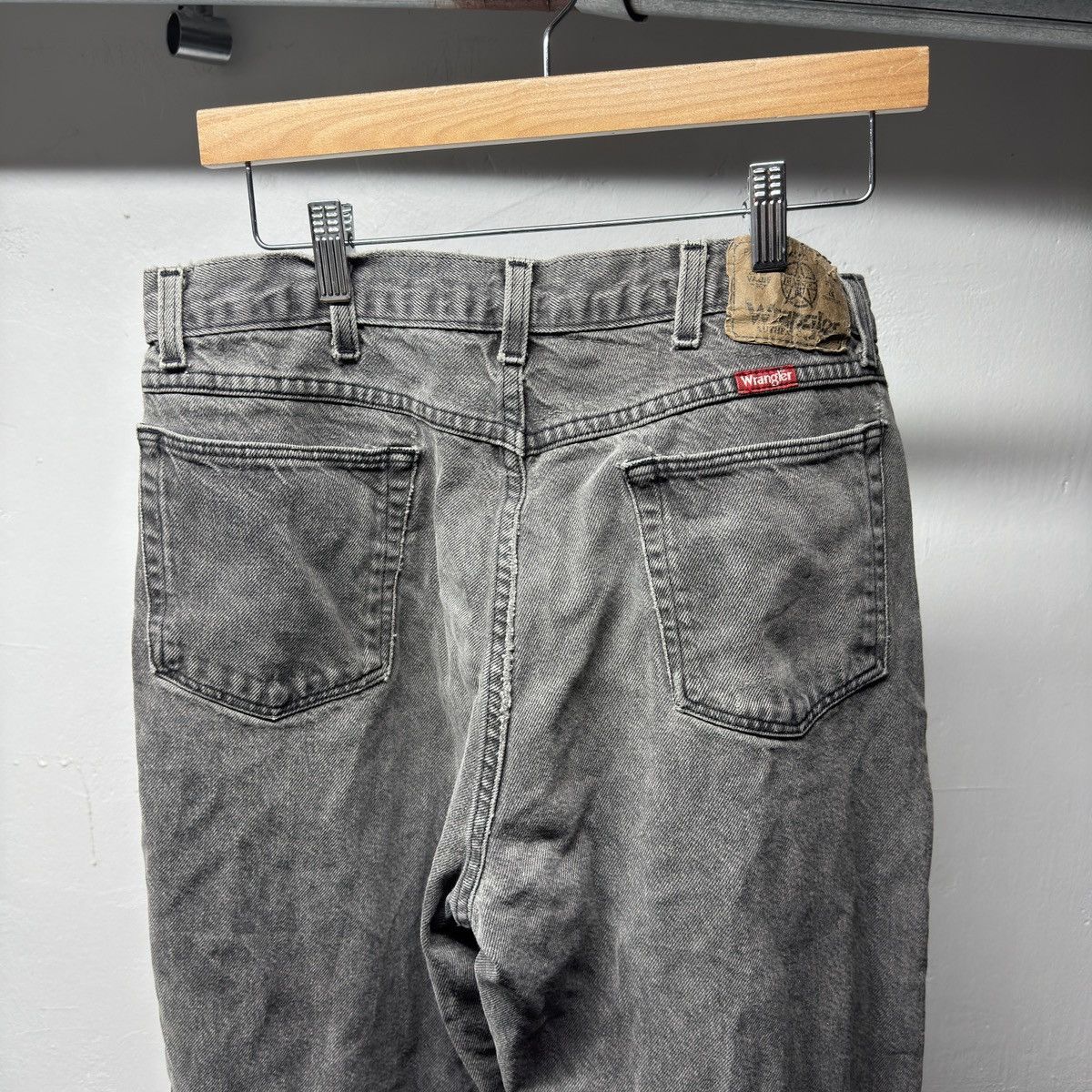 Vintage Thrashed Faded Distressed Black Jeans ERD Grunge Chrome Size US 32 / EU 48 - 9 Thumbnail