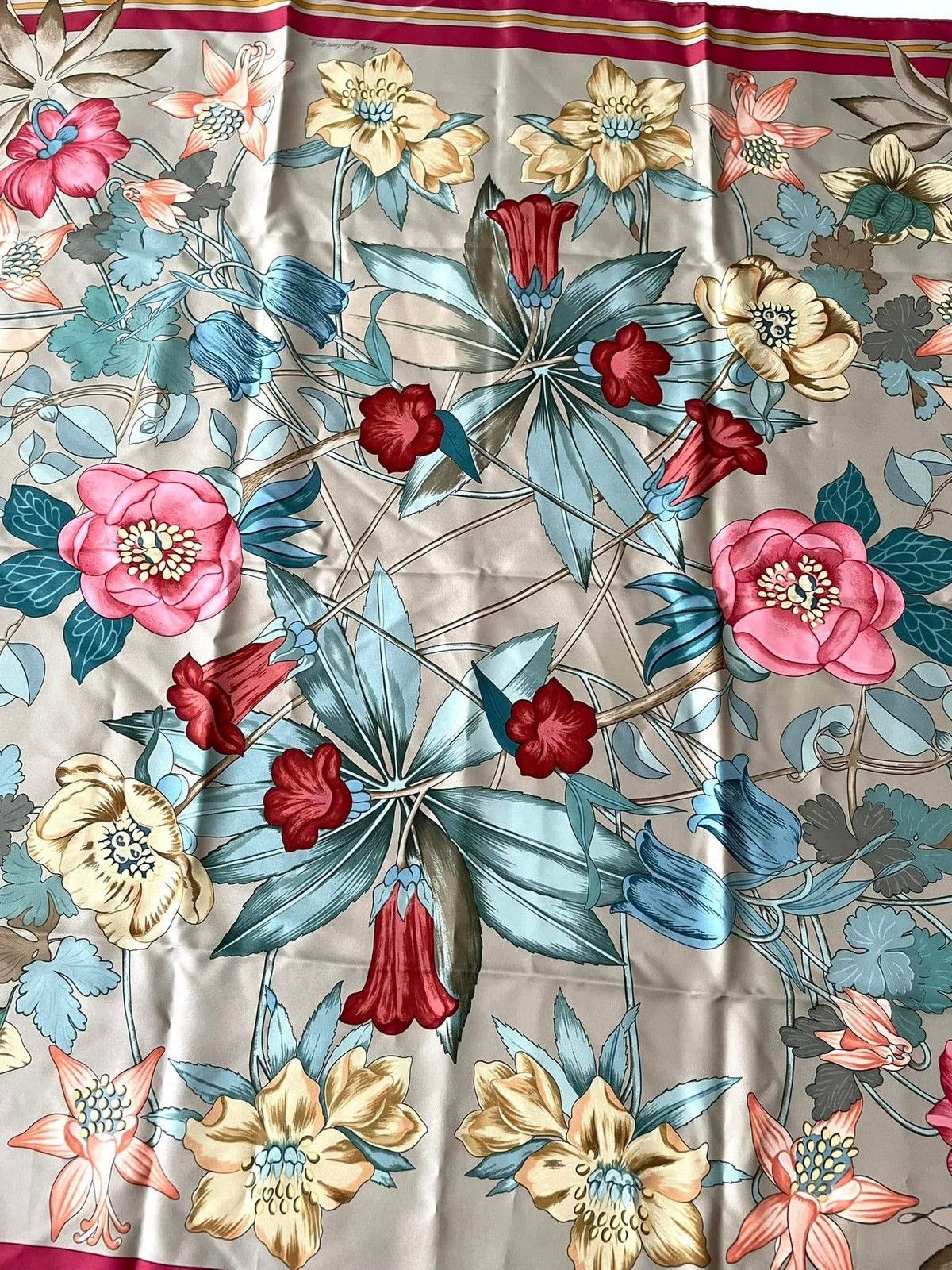 Hermes Vintage Hermes Silk Scarf by Niki Goulandris Size 35 x 35 Size ONE SIZE - 6 Thumbnail