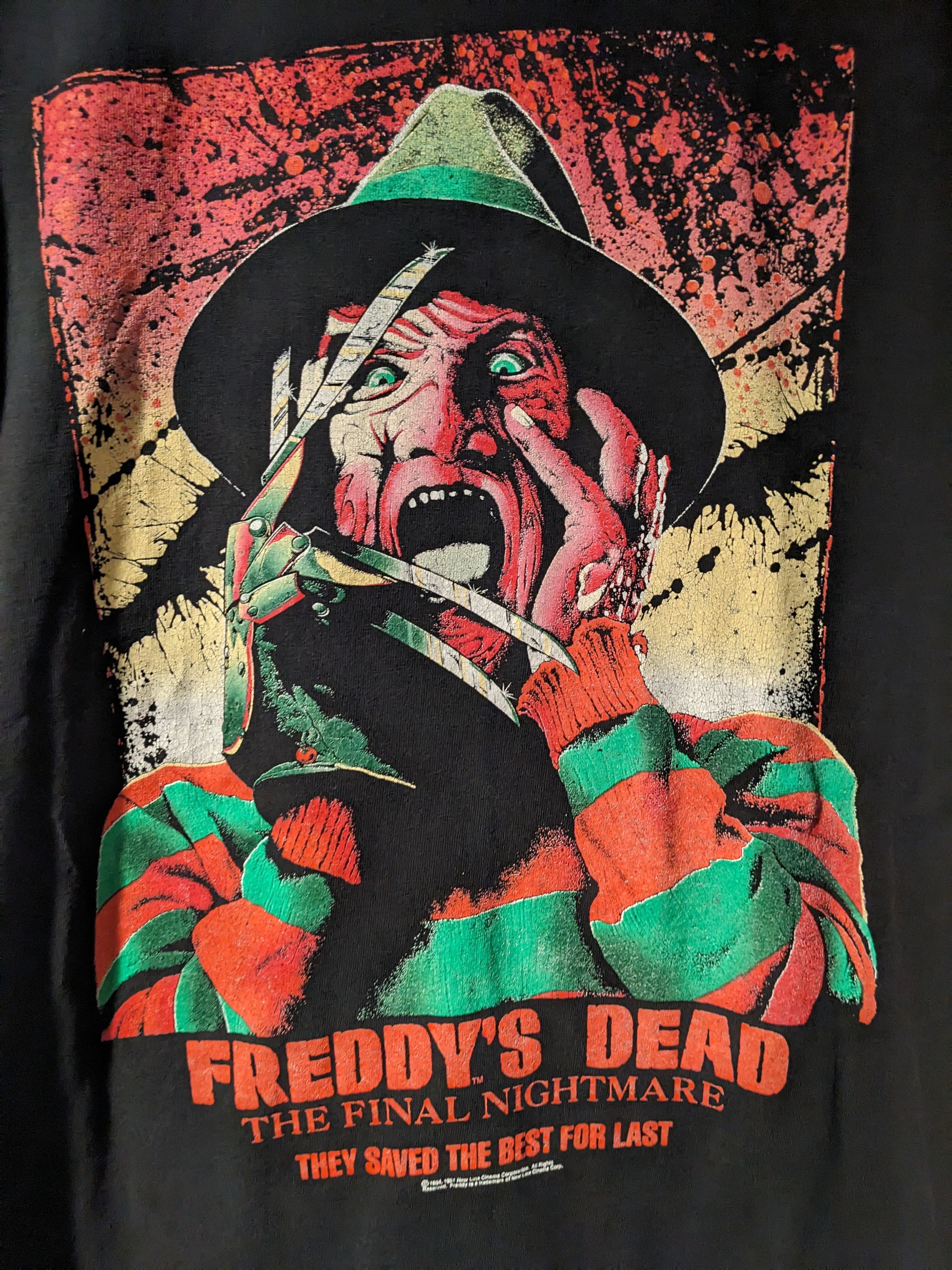 Vintage Vintage 1984 Freddy's Dead The Final Nightmare T-Shirt Size US M / EU 48-50 / 2 - 2 Thumbnail