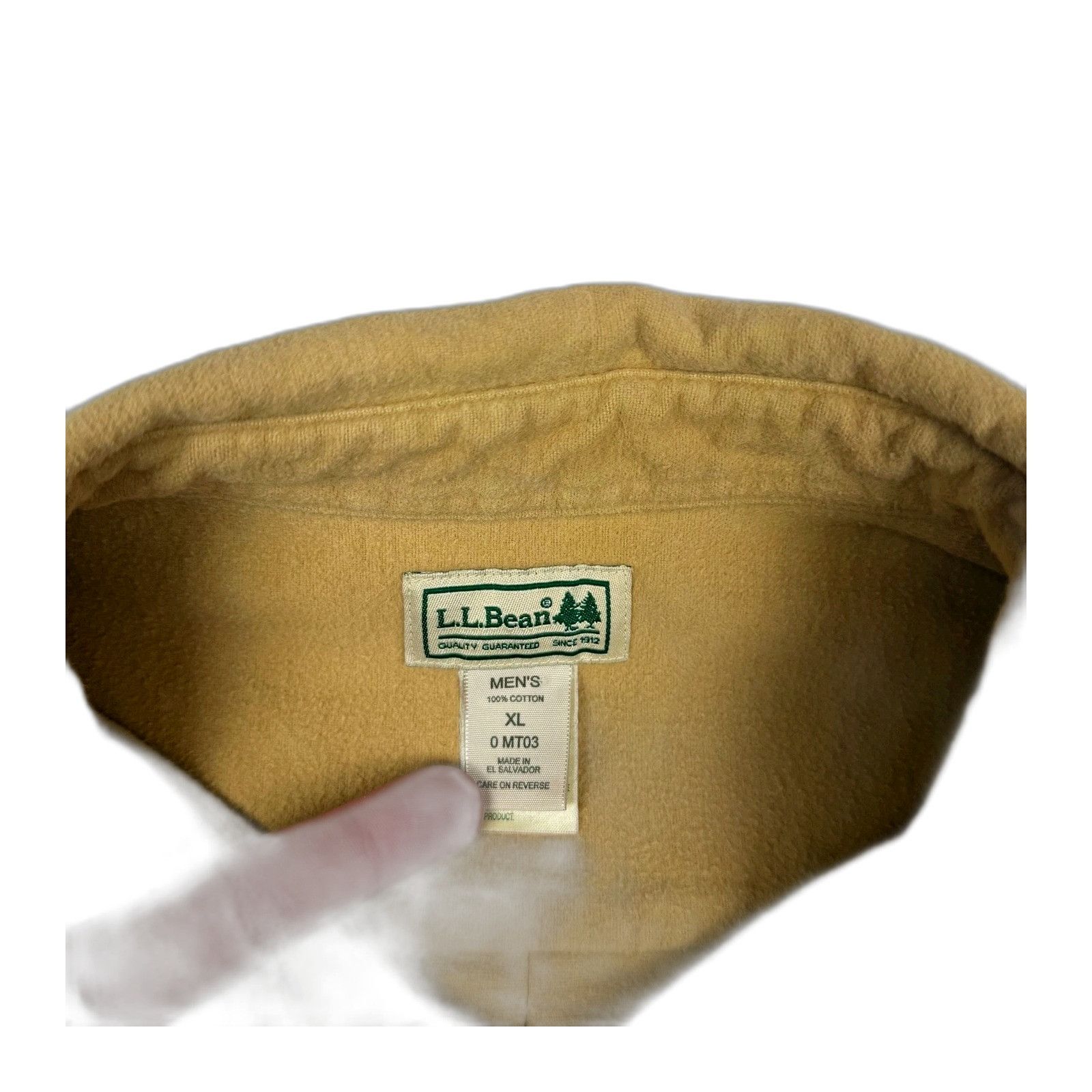L.L. Bean LL Bean Chamois Cloth Shirt Mens XL Tan Button Up Workwear H Size US XL / EU 56 / 4 - 5 Thumbnail