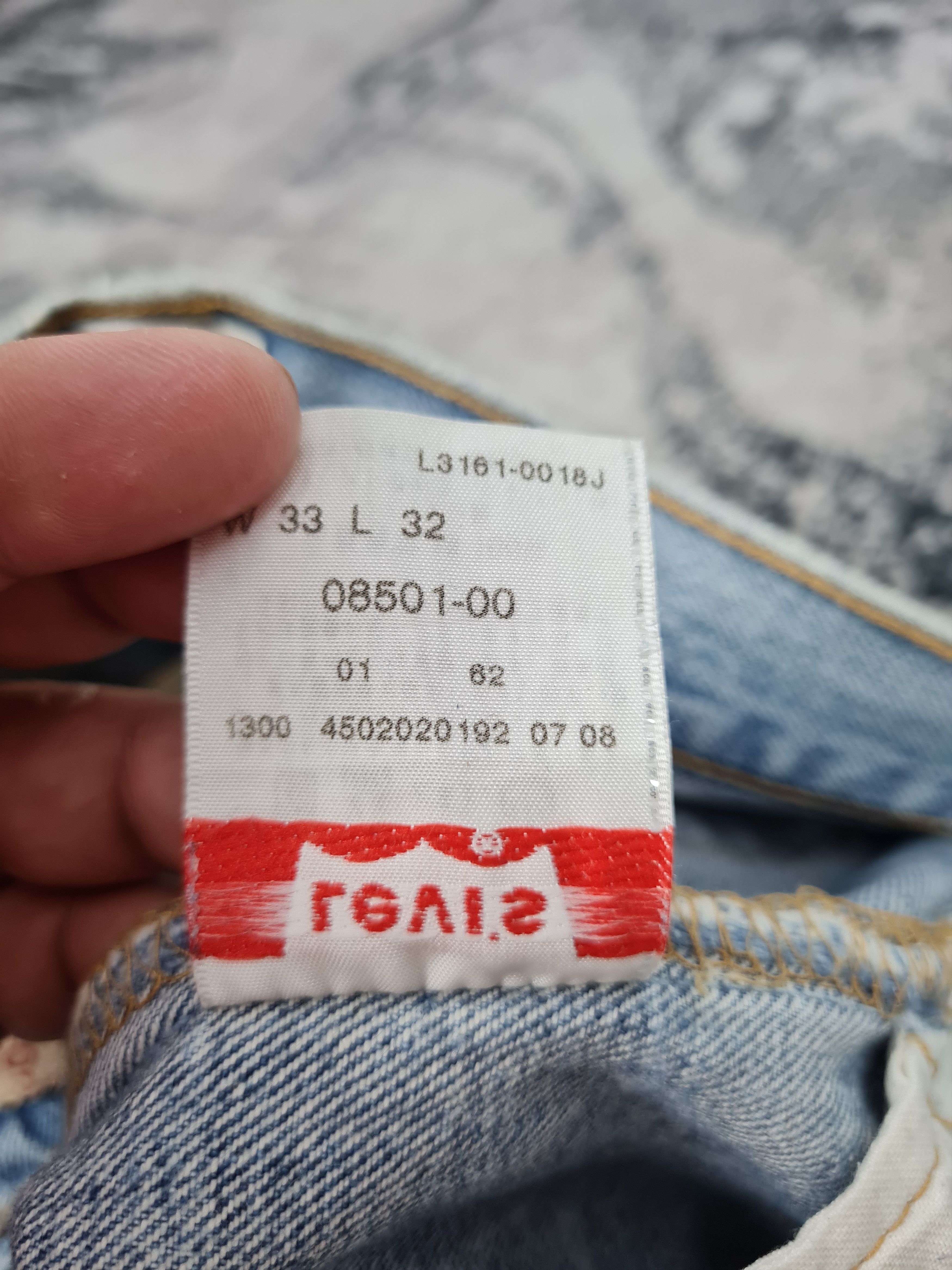 Levi's Vintage Clothing Vtg LEVIS 501 Distressed Faded Ripped Jeans L0381 Size 34X32 Size US 34 / EU 50 - 14 Thumbnail