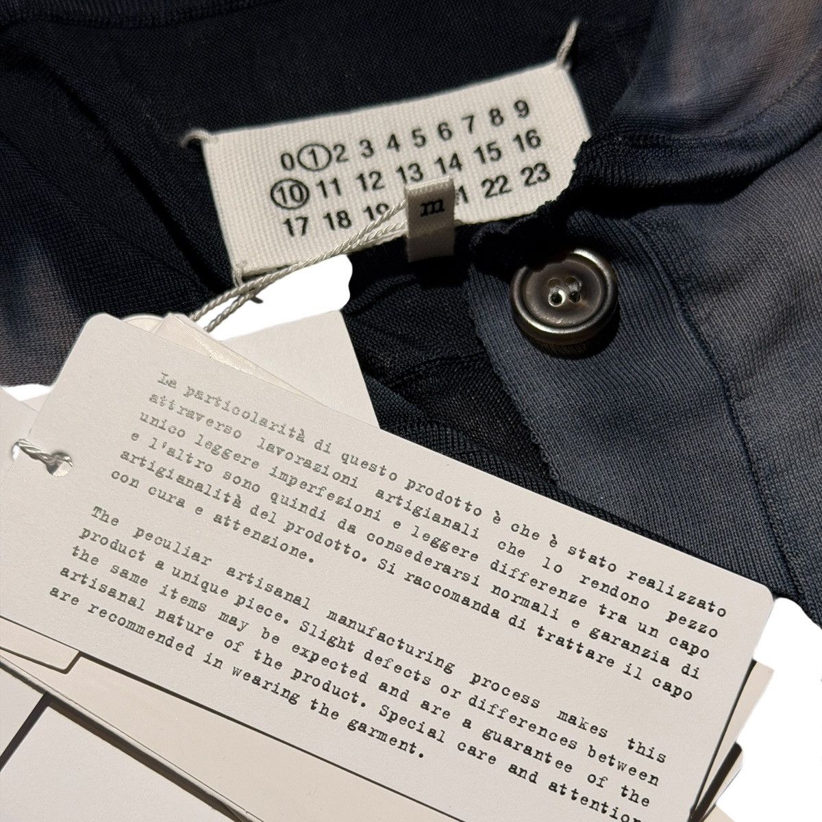 Maison Margiela $2,265 FW25 viscose sun faded polo top Size US M / EU 48-50 / 2 - 6 Thumbnail