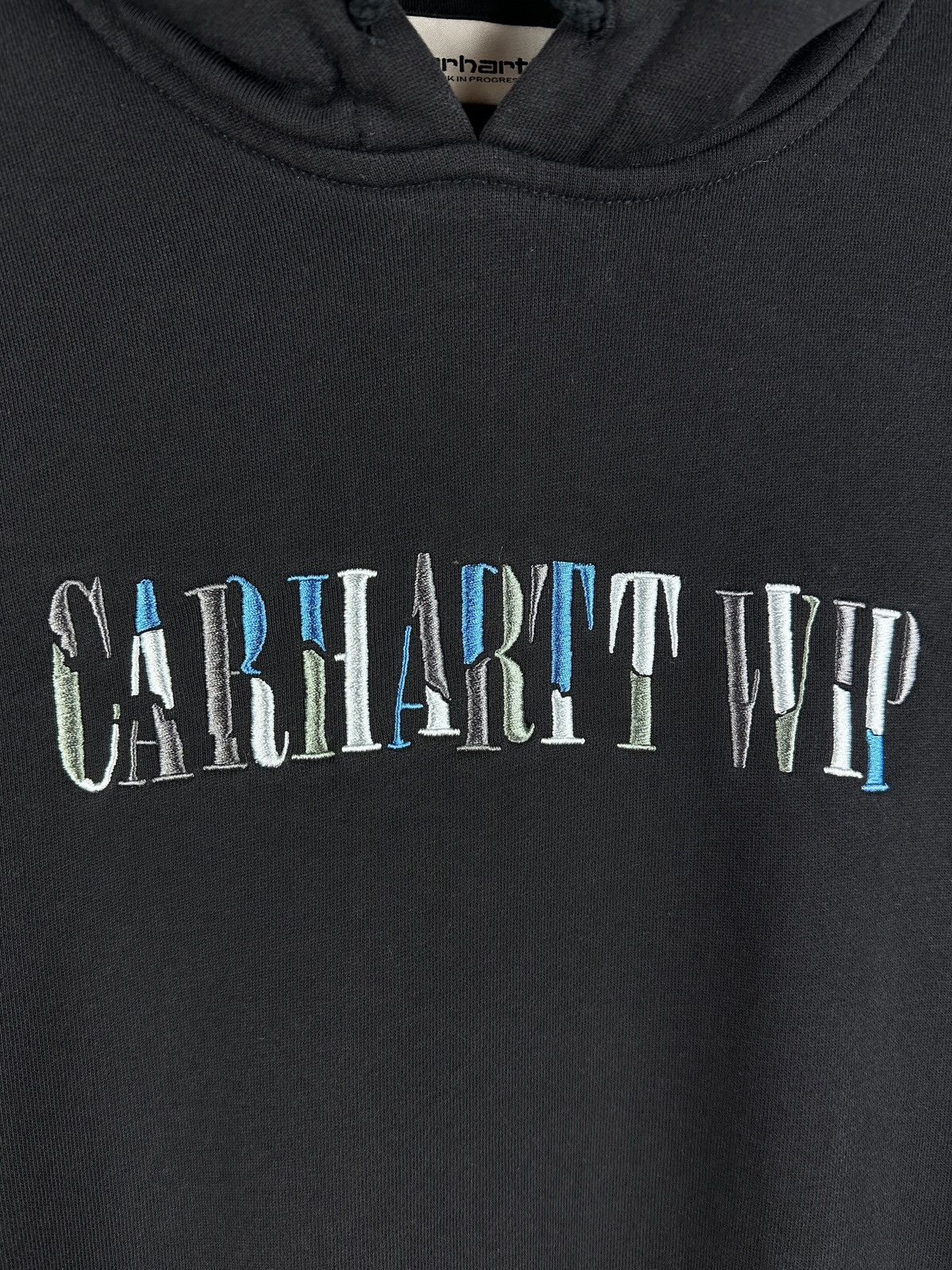 Carhartt Carhartt WIP Women’s Black Hooded Jagged Script Swet Size S / US 4 / IT 40 - 4 Thumbnail