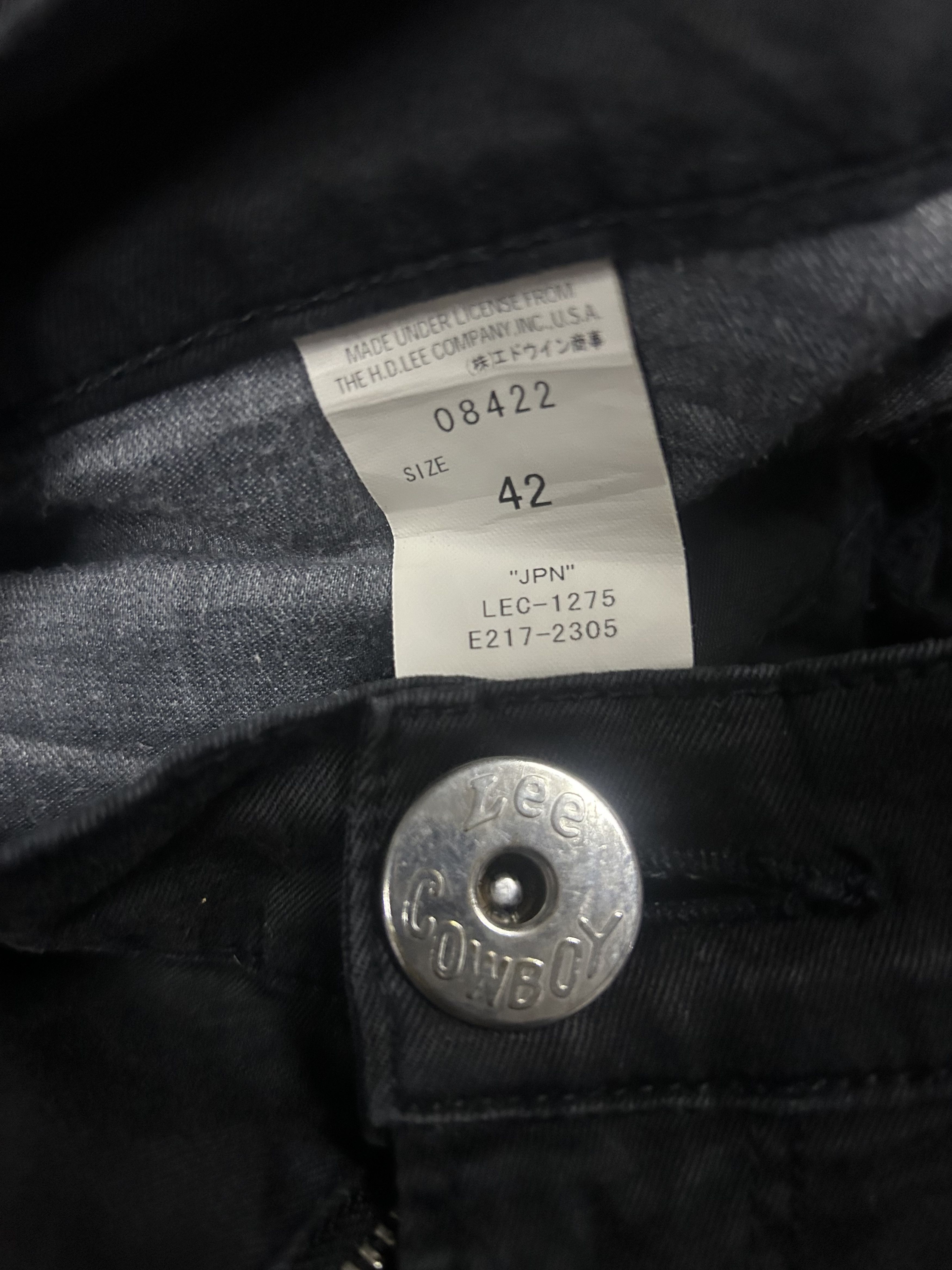 Lee Over Size Vintage Lee Cowboy buckle back Zipper Pants Size US 43 - 6 Thumbnail