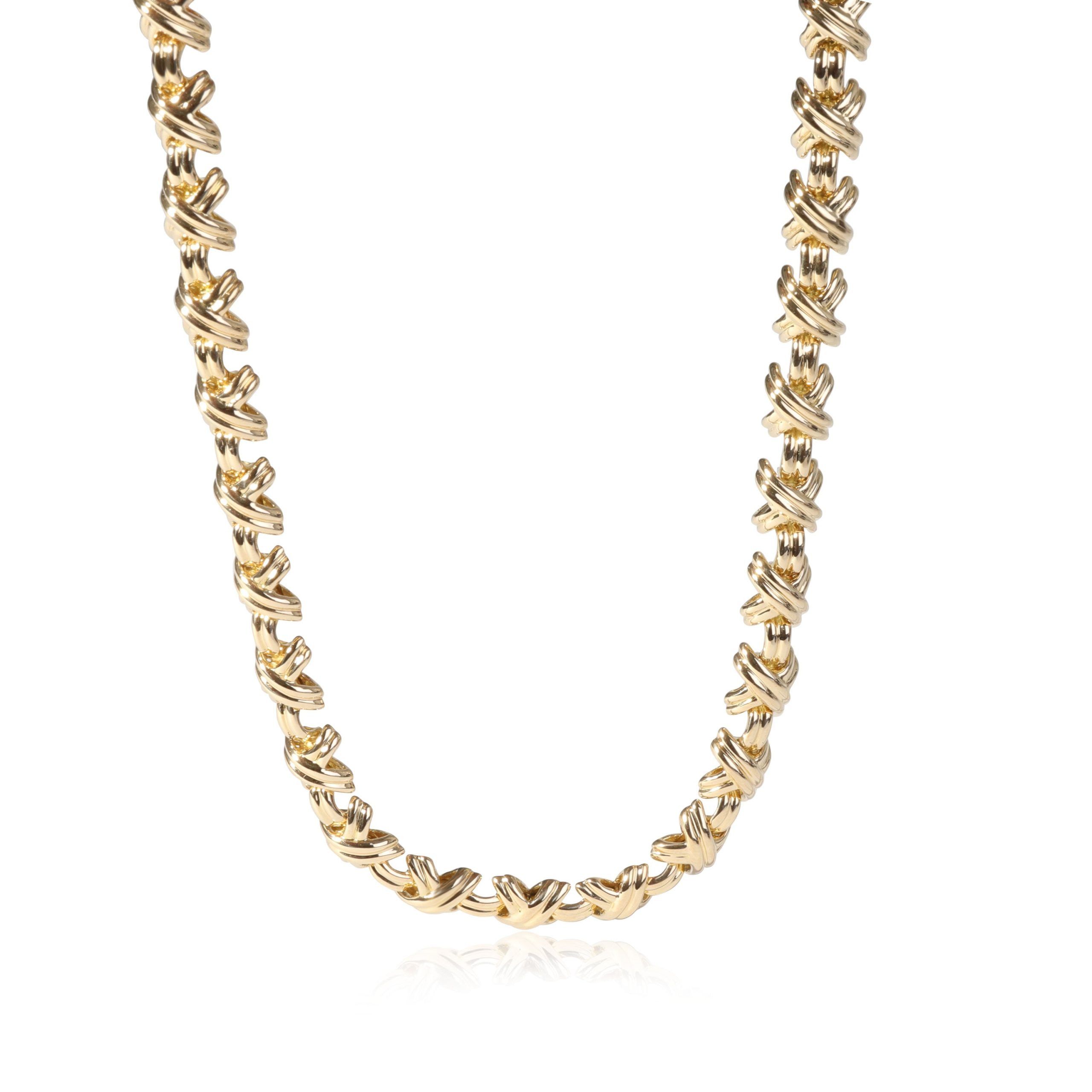 Tiffany & Co. Tiffany & Co. Vintage X Collar Necklace in 18k Yellow ...
